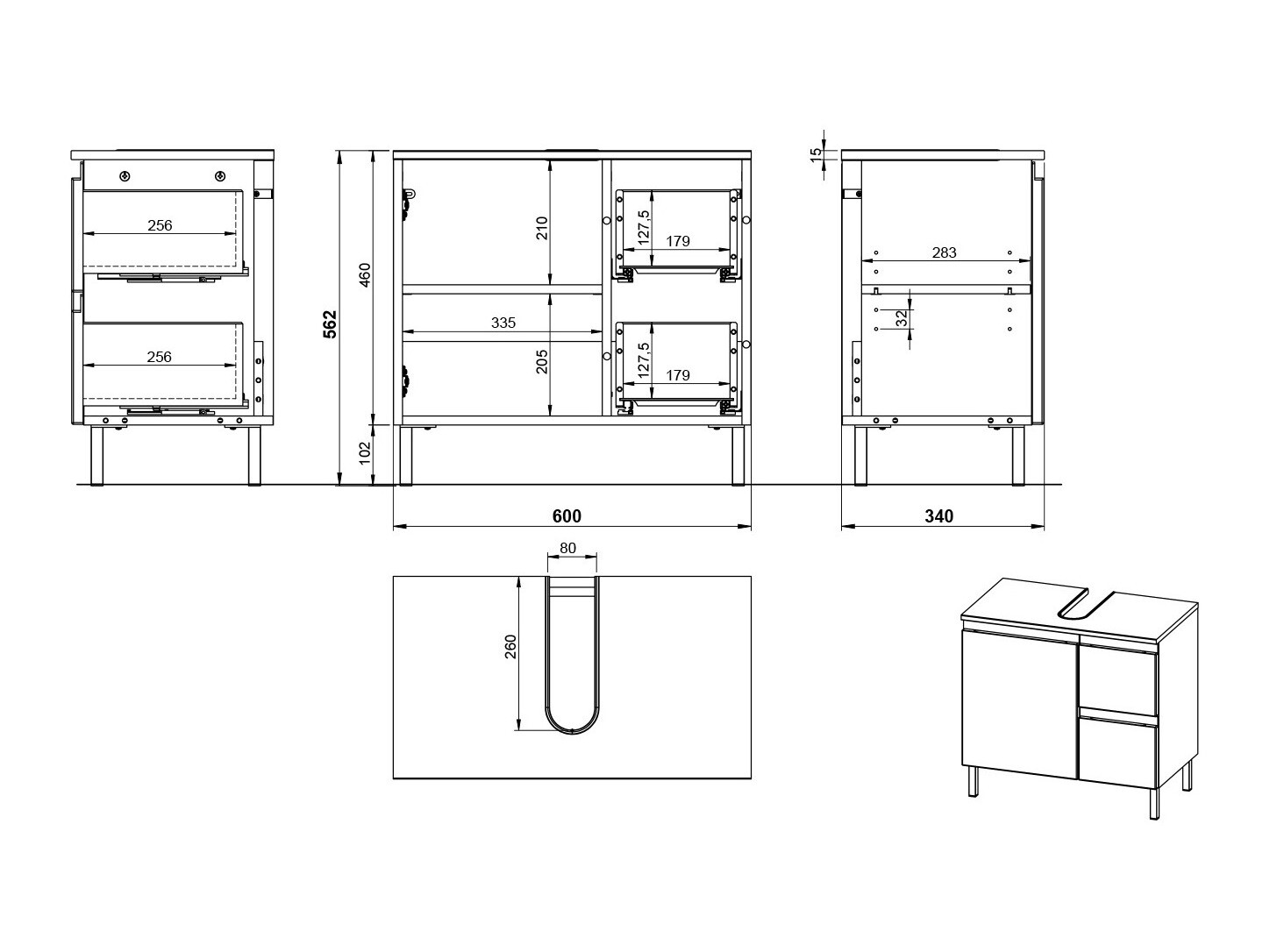Комплект за баня Talmira 115