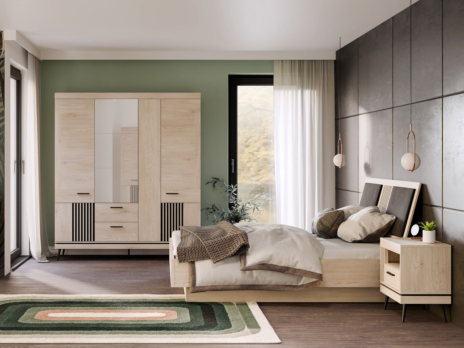 Комплект за спалня Sermelu 123