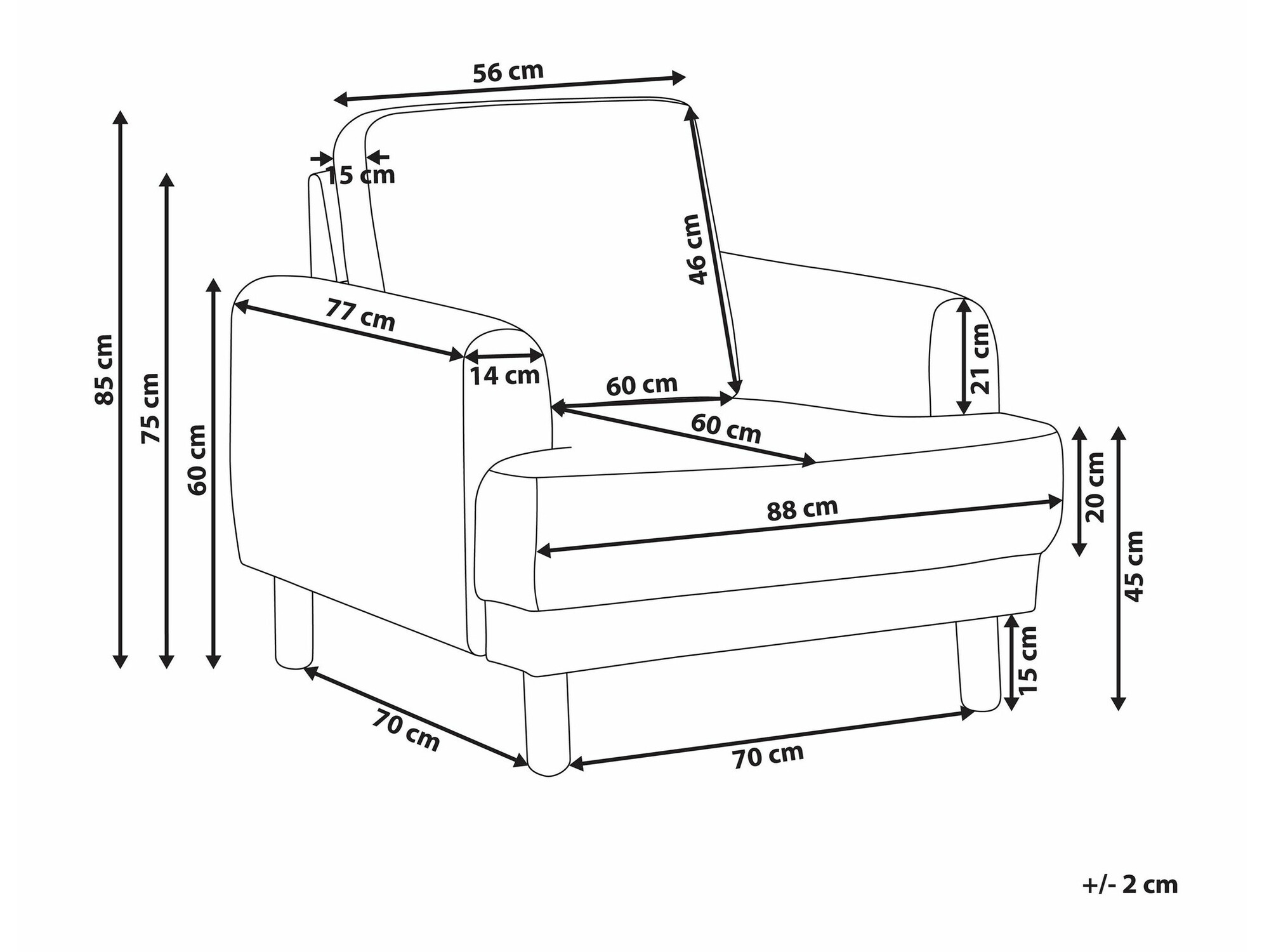 Фотьойл Berwyn 2585 (Сметана)
