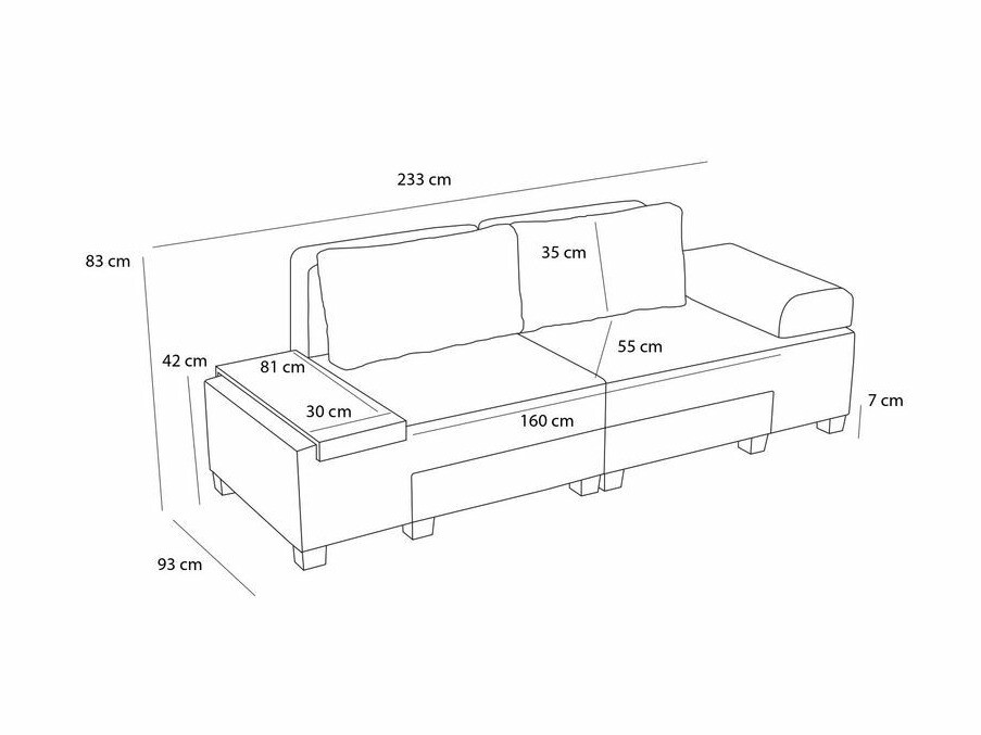 Разтегателен диван Altadena 602