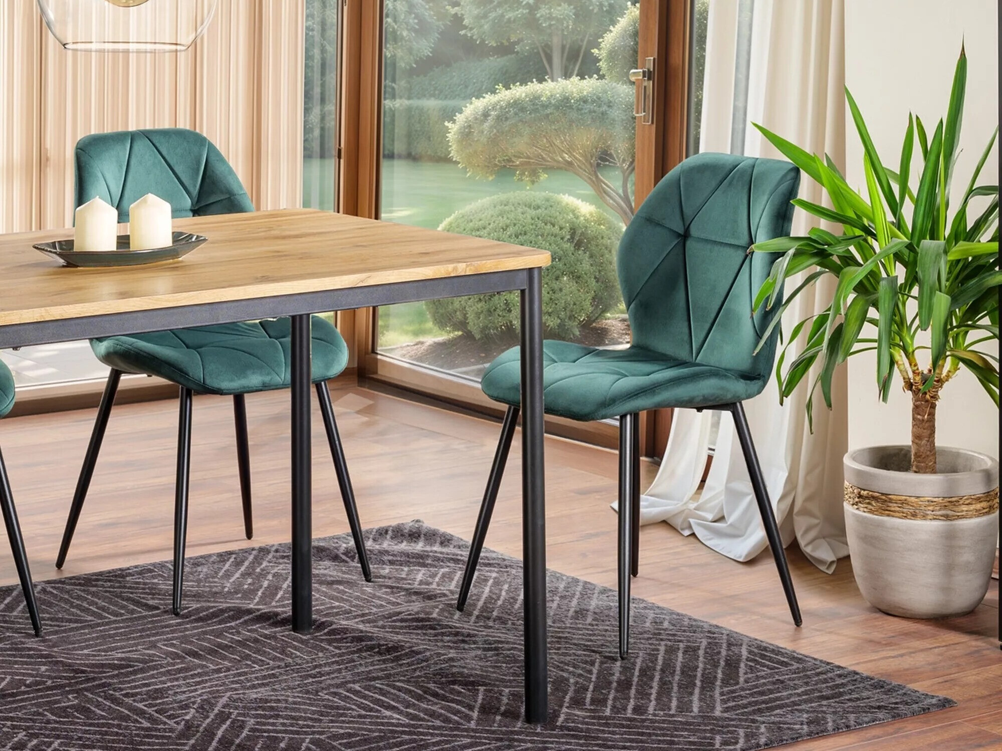 Стол Detroit 718 (Зелен)