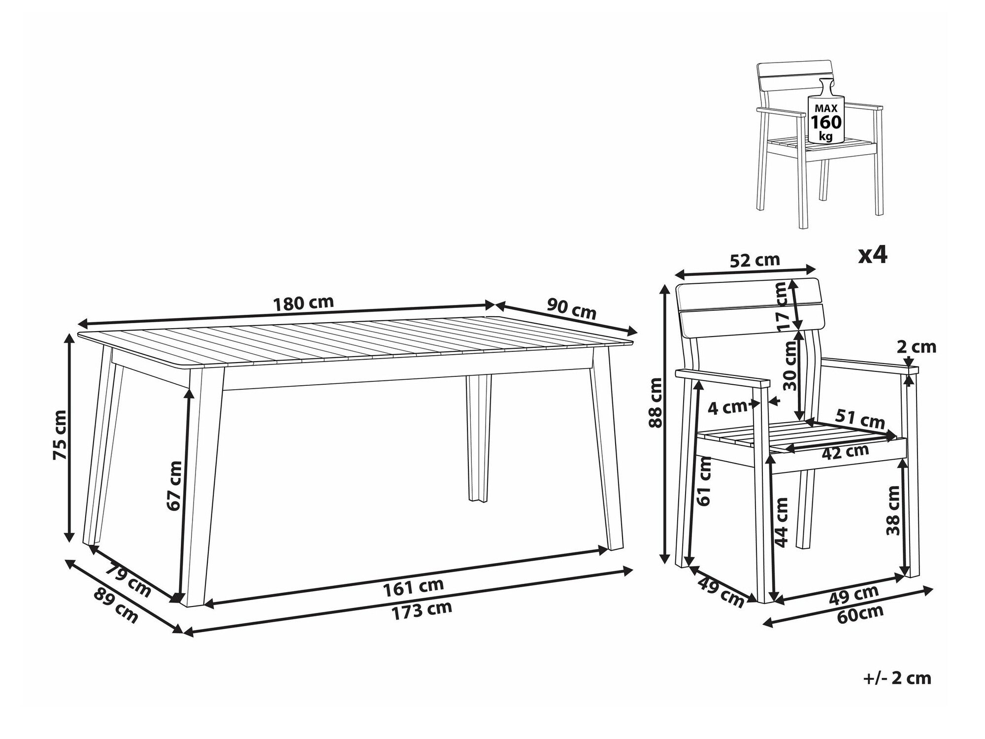 Градински комплект Berwyn 2599