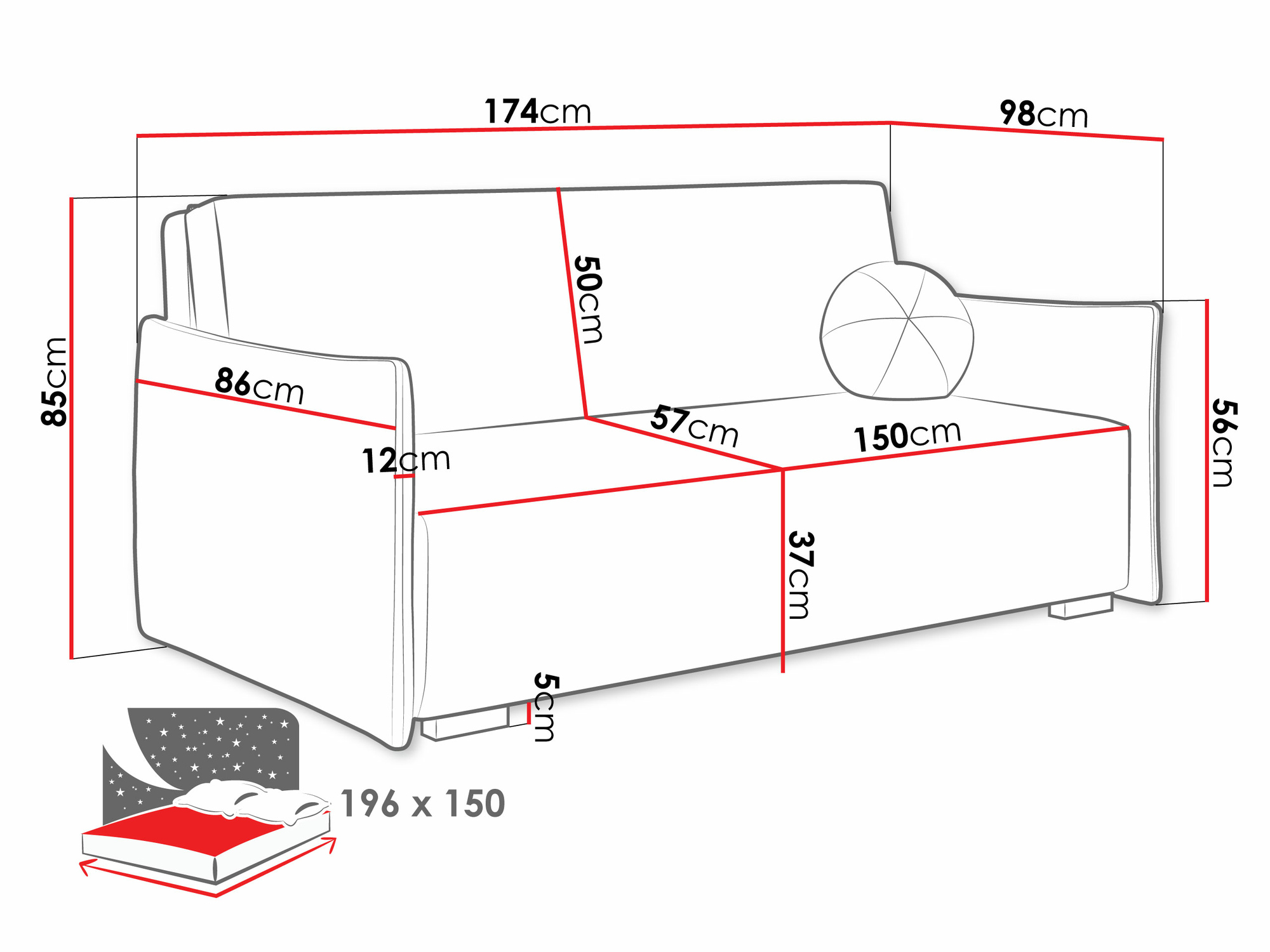 Разтегателен диван Velven IV (Soul 1)