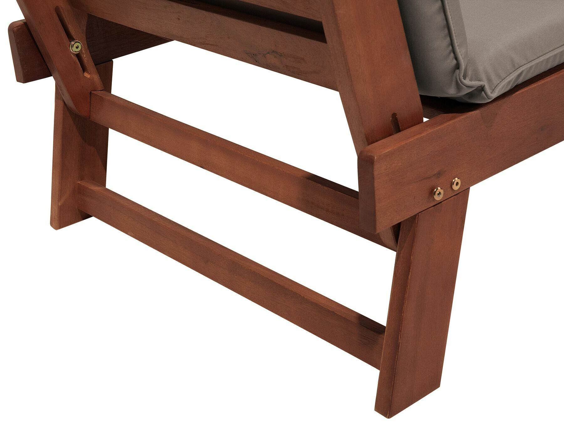 Градински диван Berwyn 1979 (Сив + Тъмно дърво)