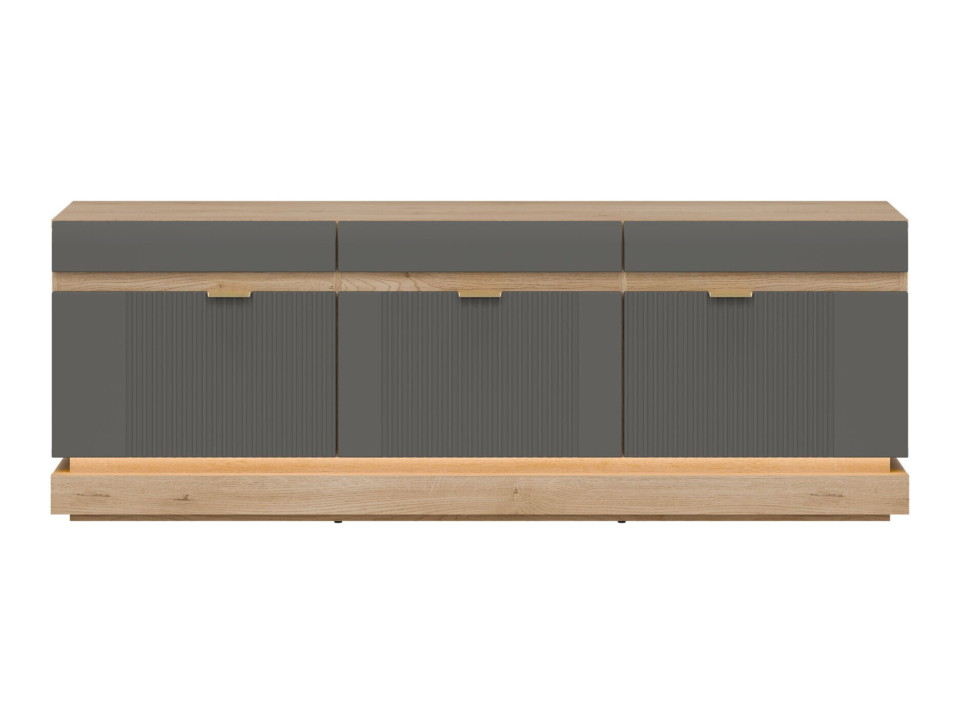 ТВ шкаф Teselbu 100 (Сив + Дъб Торо)