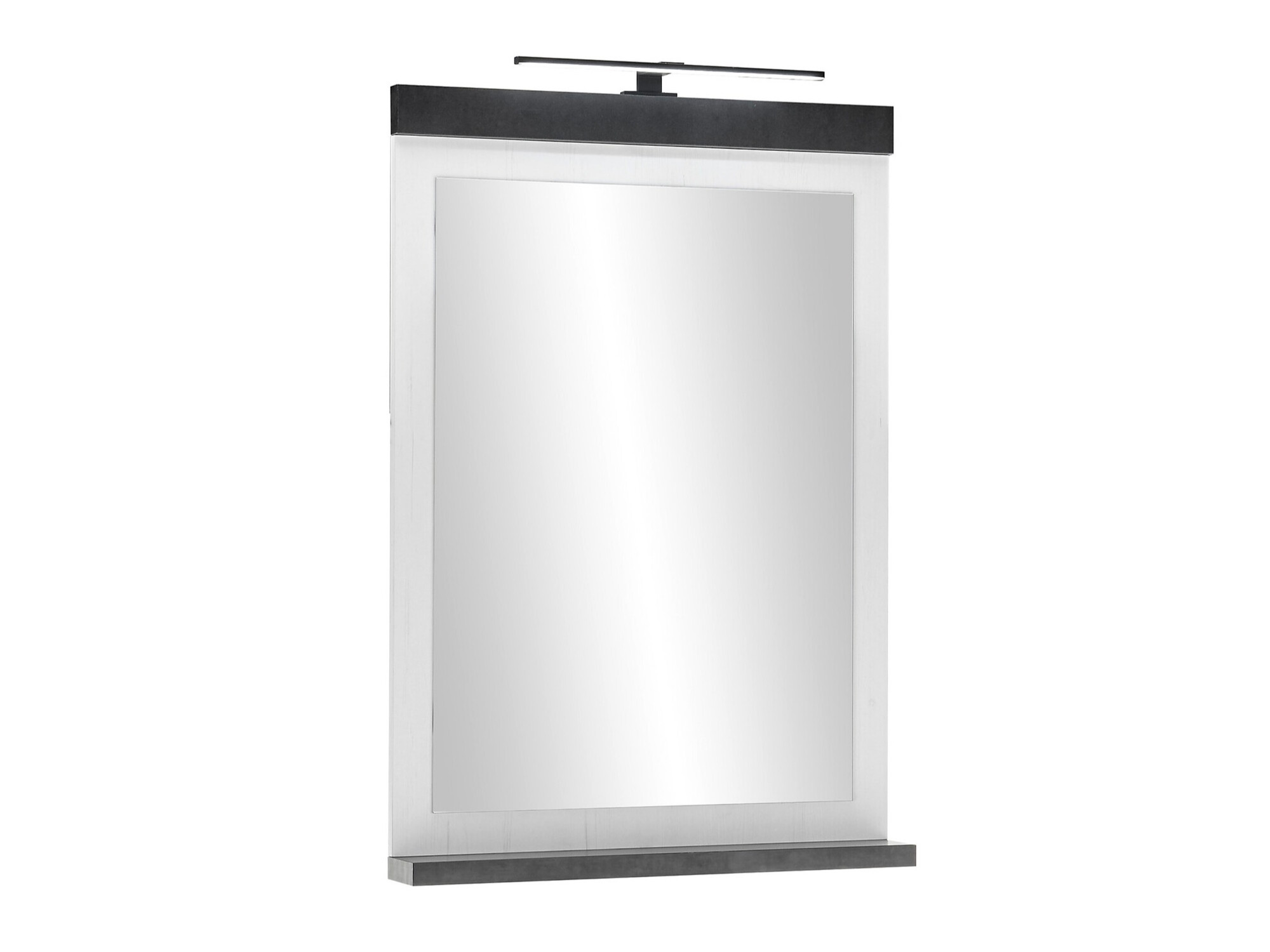 Огледало за баня Cirtale 135 (Избелен бор + Антрацит)