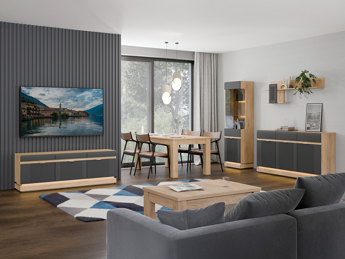 Скрин Teselbu 104 (Антрацит + Дъб)