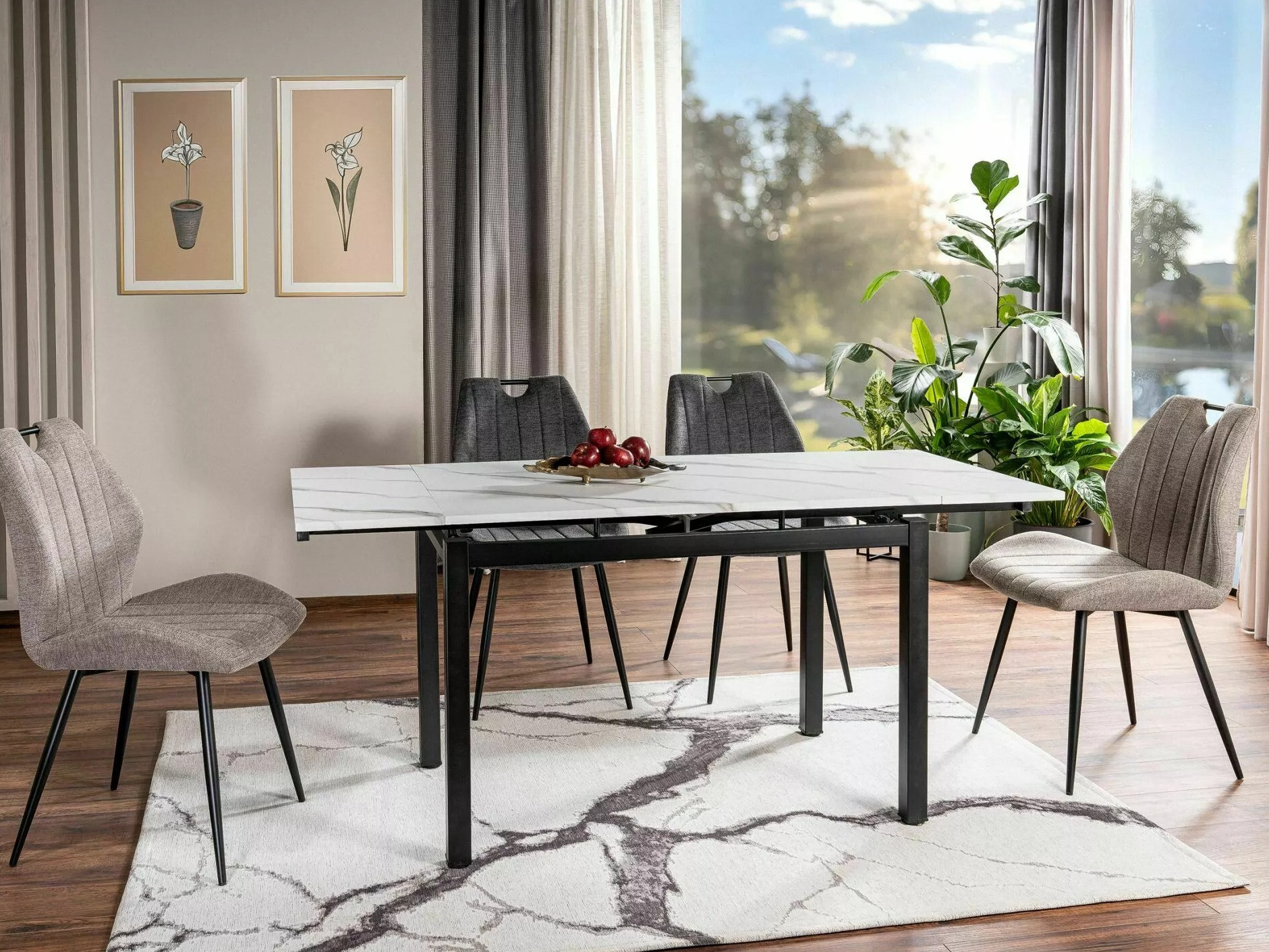 Стол Detroit 735 (Тъмно сив)