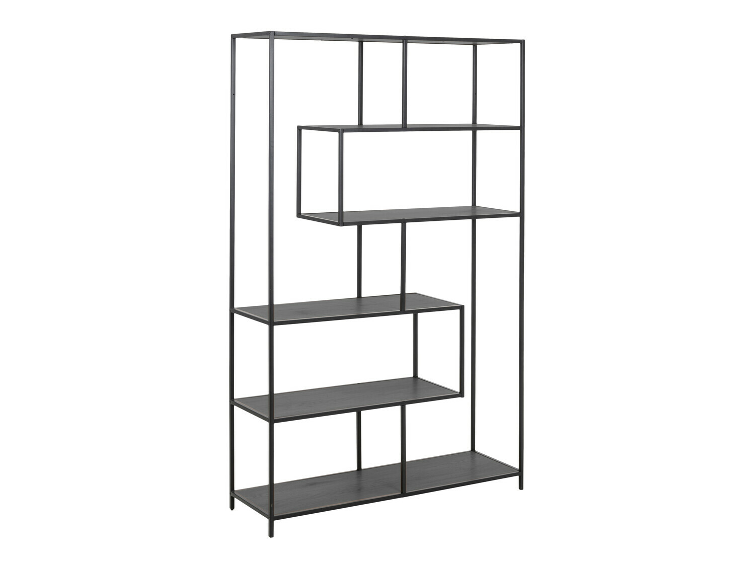 Етажерка Norsica Sevferi 134 (Тъмен ясен + Черен)