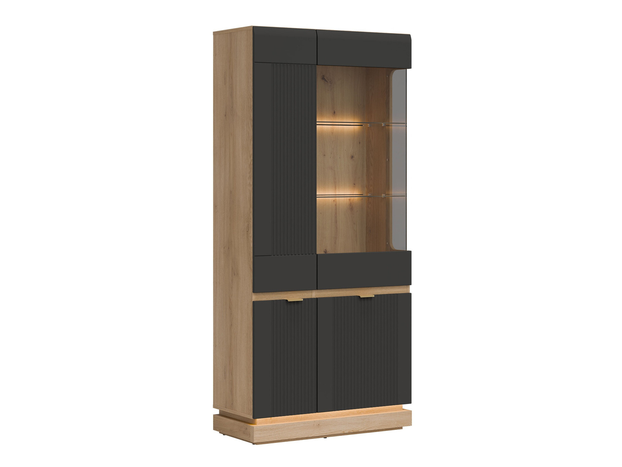 Етажерка Teselbu 111 (Антрацит + Дъб)