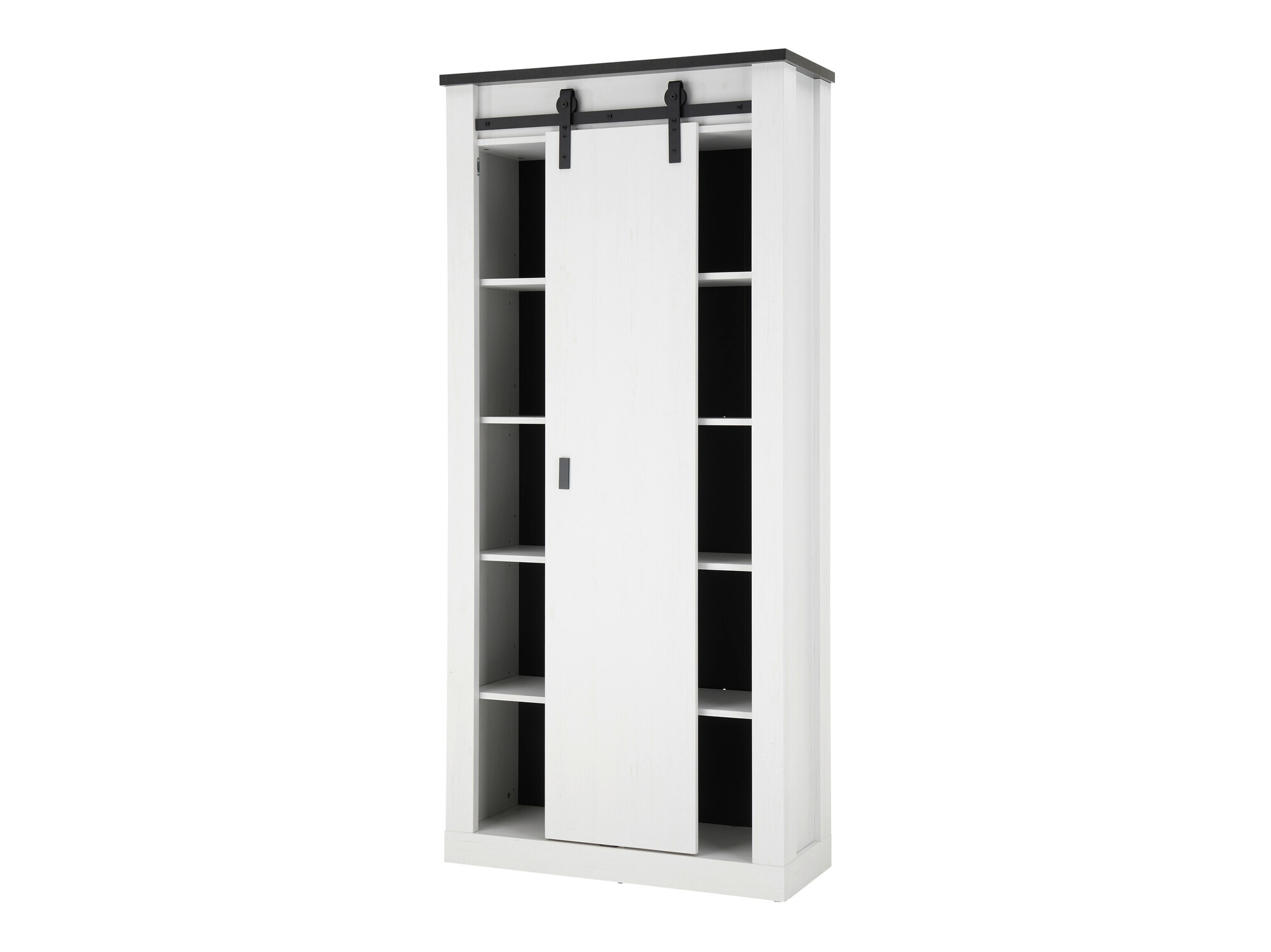 Комплект за баня Cirtale 139 (Избелен бор + Антрацит)