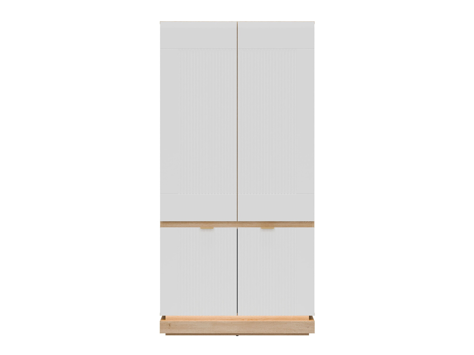 Гардероб Teselbu 113 (Бял + Дъб)
