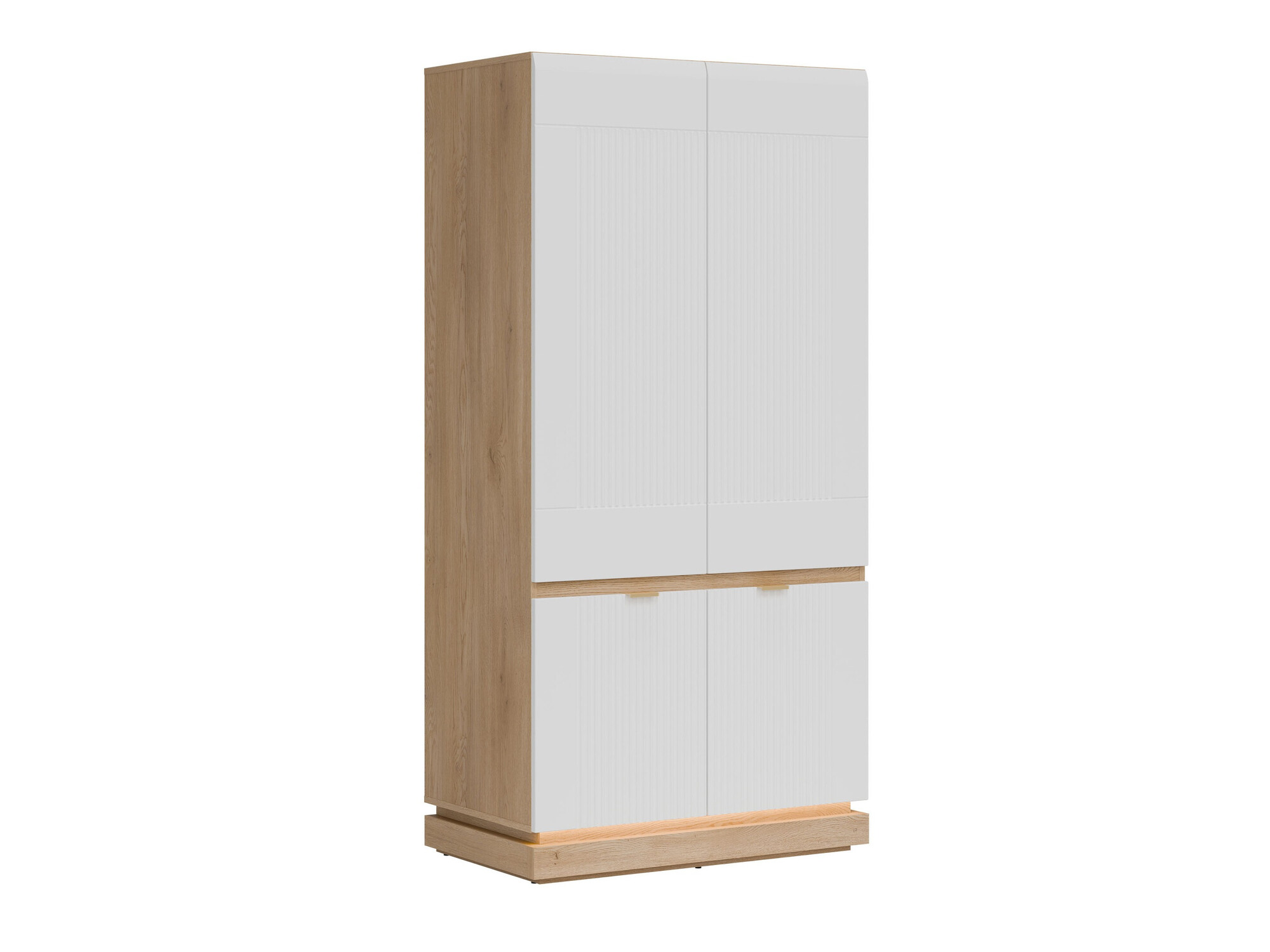 Гардероб Teselbu 113 (Бял + Дъб)