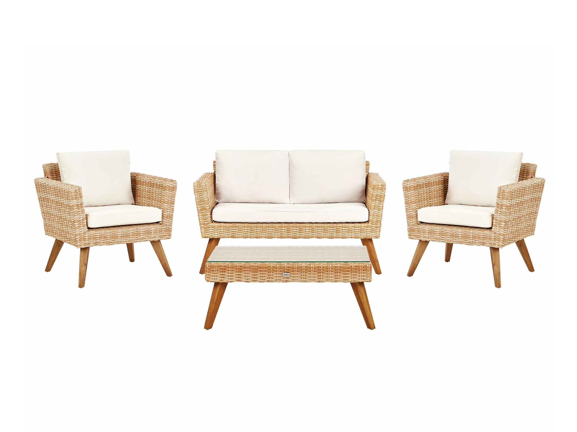 Градински комплект Berwyn 2626 (Светлокафяво + Бял)