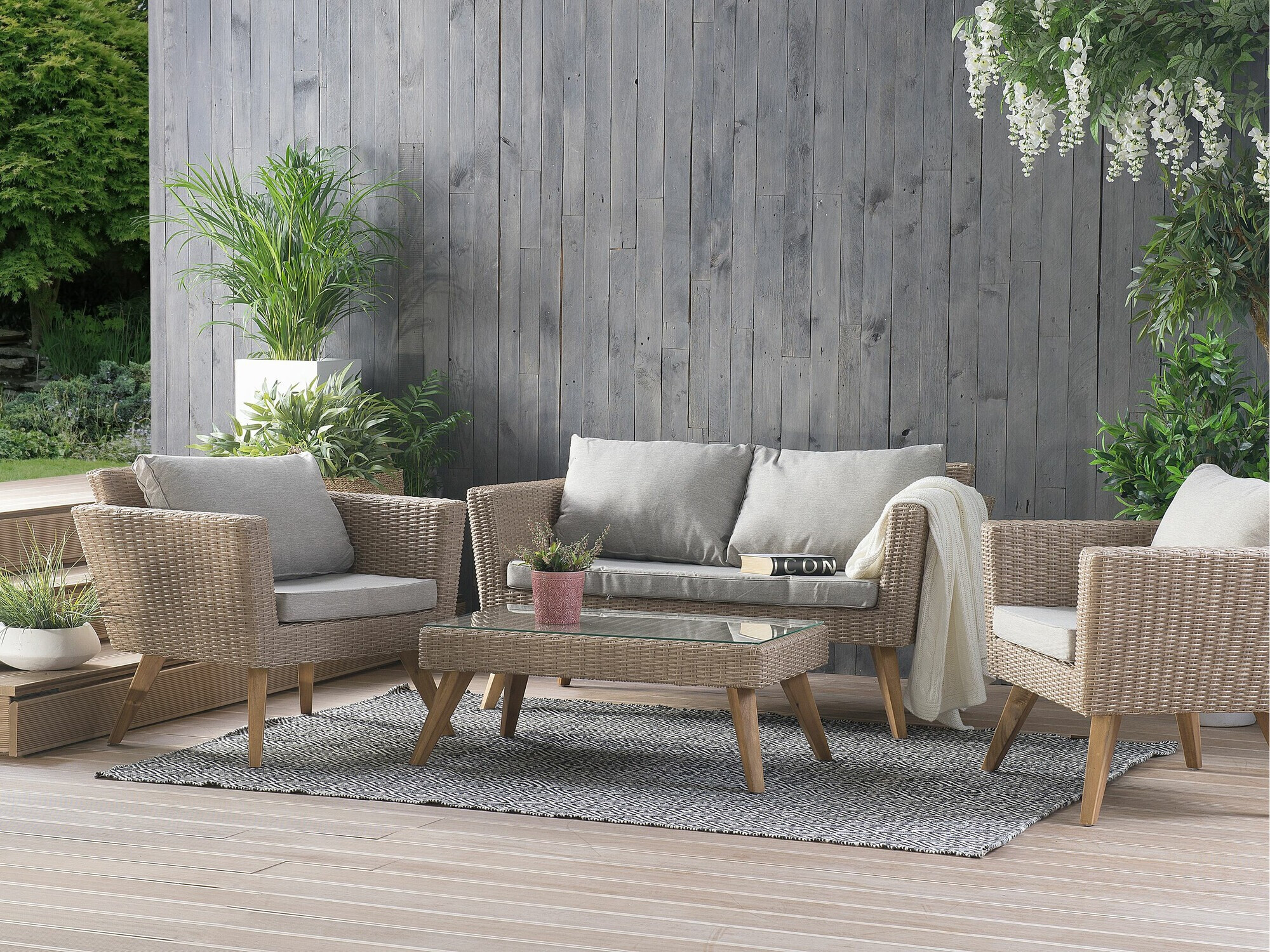 Градински комплект Berwyn 2626 (Taupe + Сив)