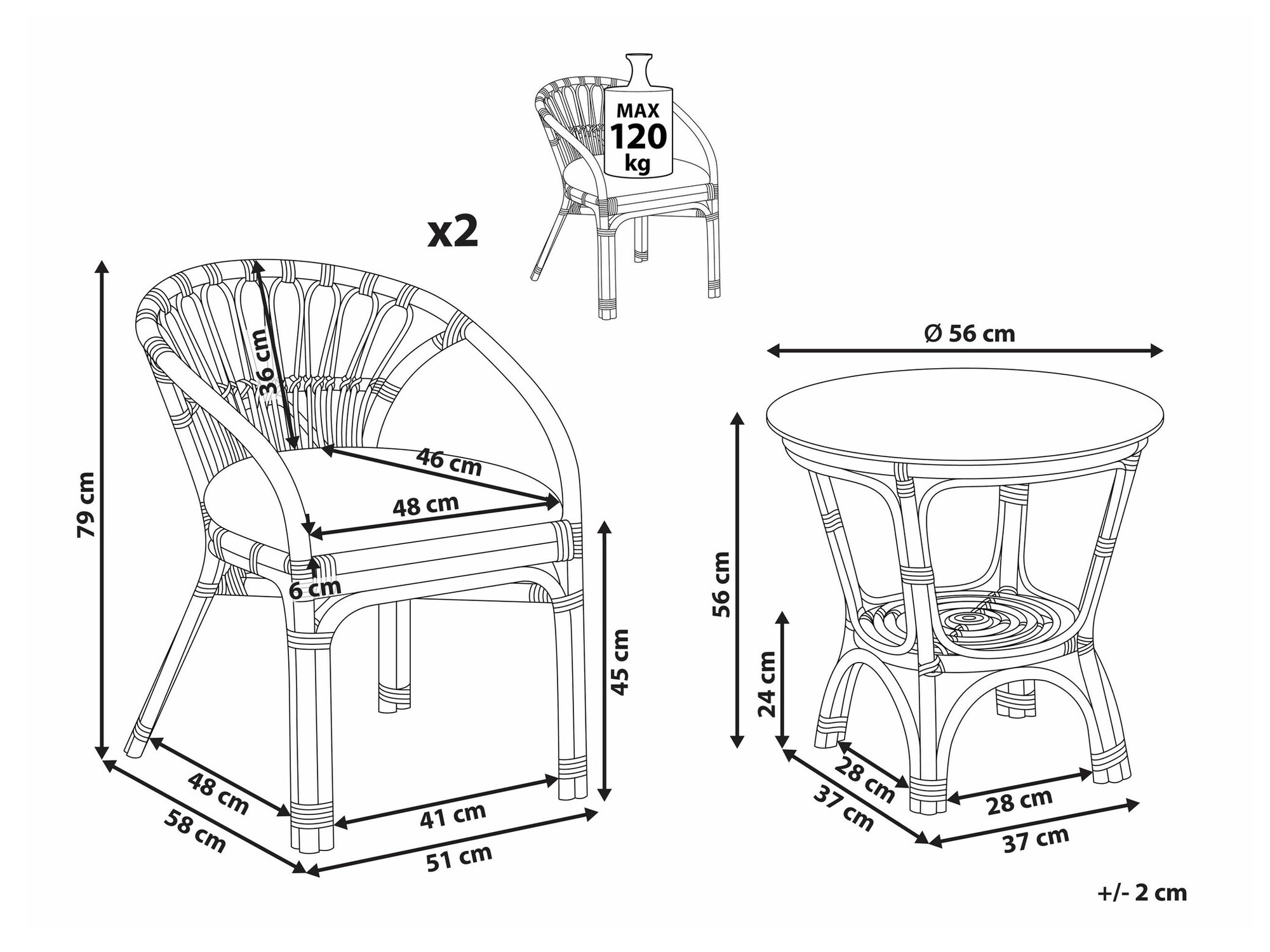 Комплект за балкон Berwyn 2618