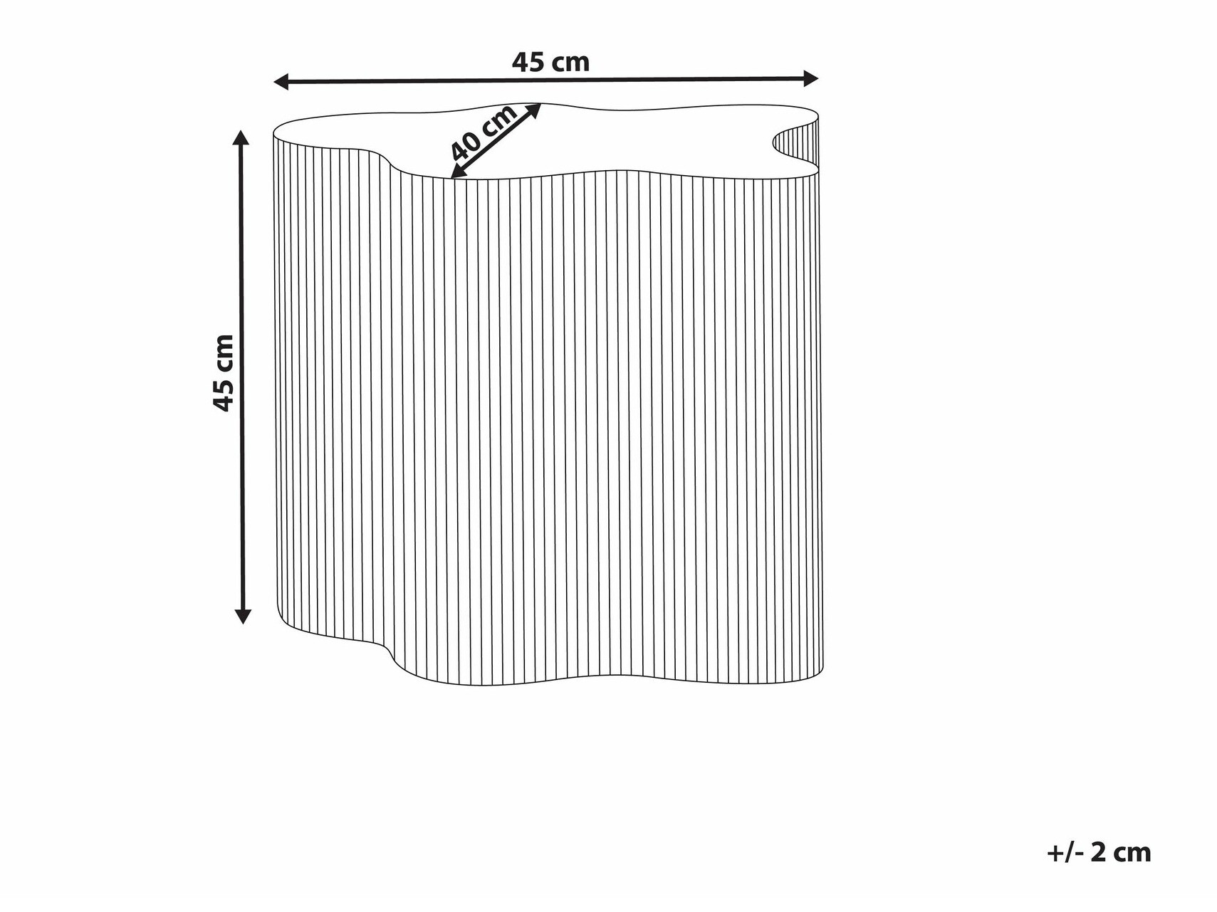 Помощна масичка Berwyn 2635 (Сметана)