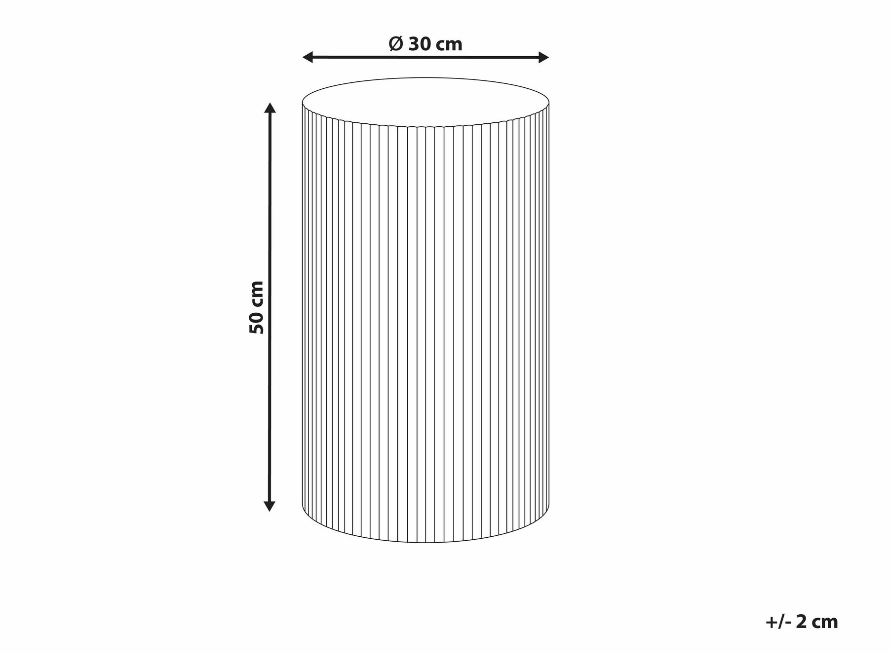Помощна масичка Berwyn 2636 (Черен)