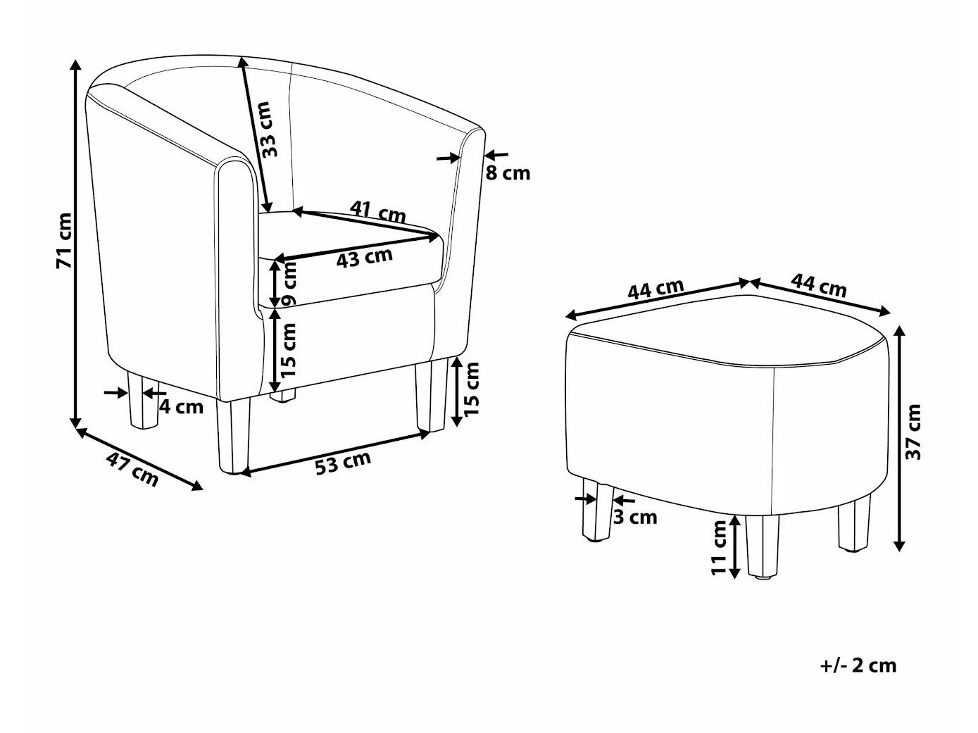 Фотьойл Berwyn 1394 (Сив)