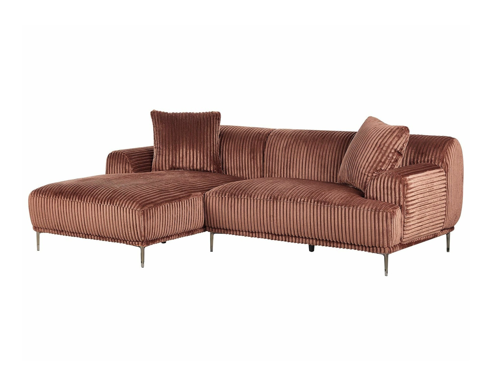 Ъглов диван Berwyn 2640 (Кафяв)