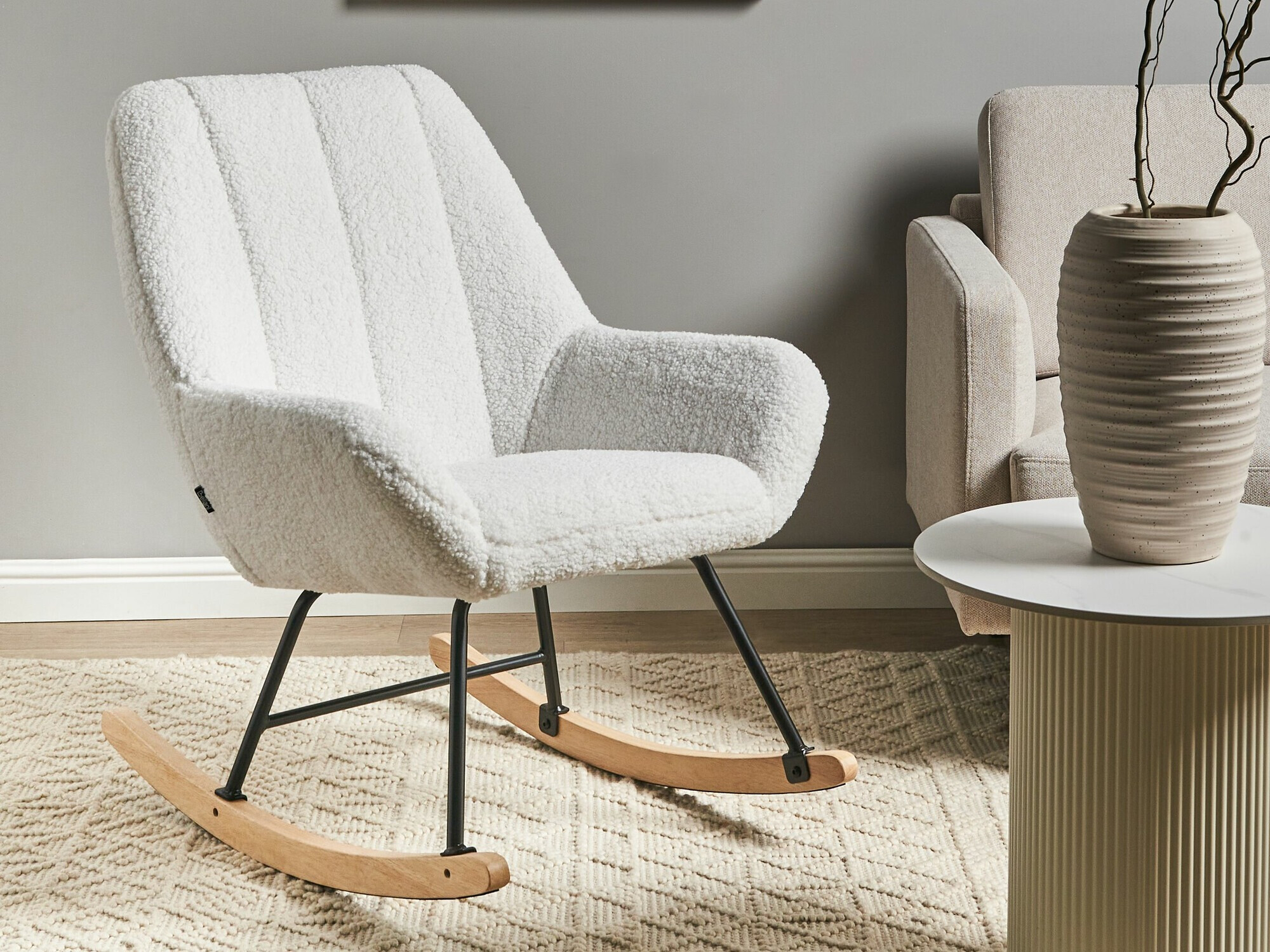 Люлеещ се стол Berwyn 2648 (Бял)