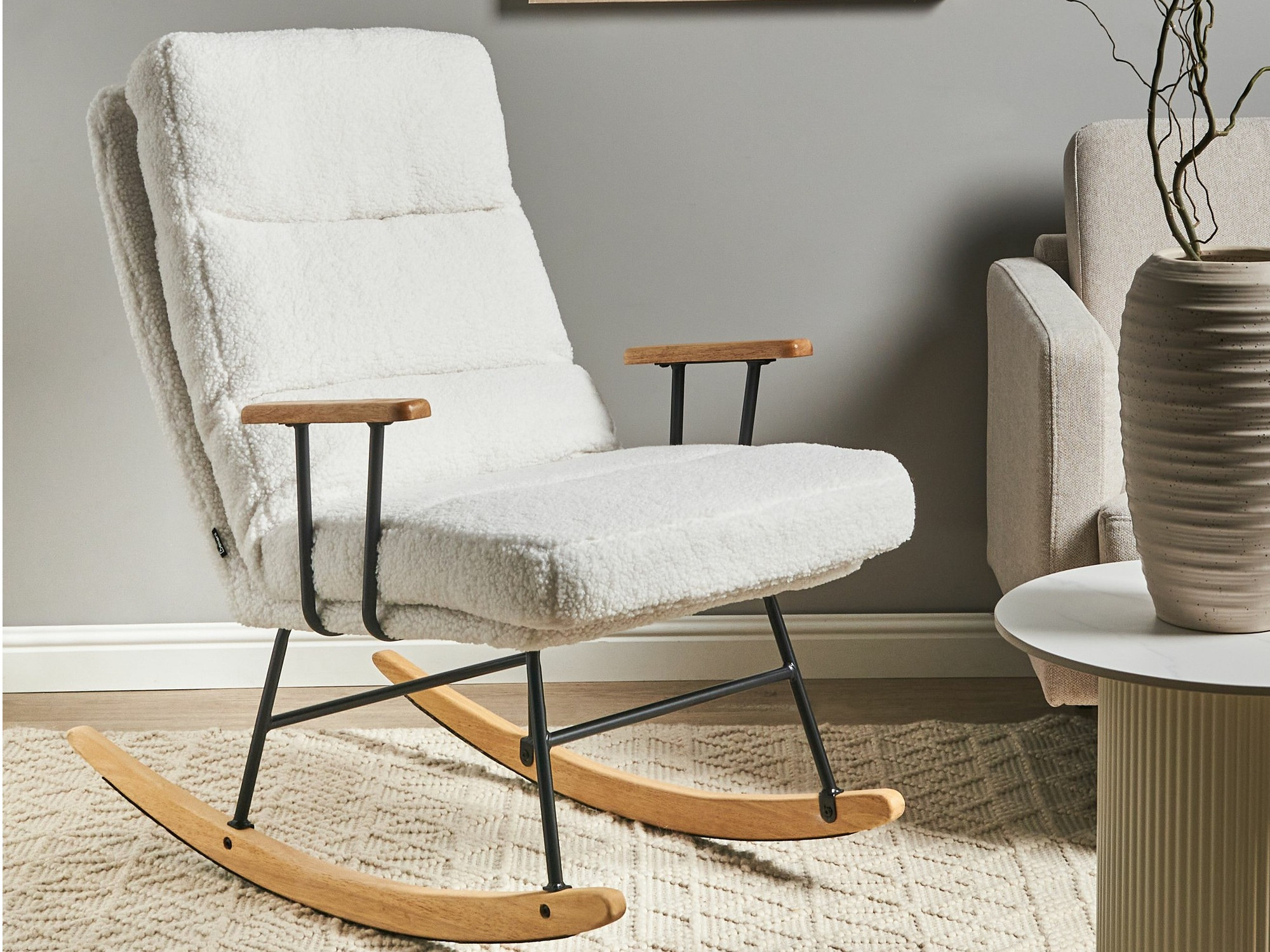 Люлеещ се стол Berwyn 2651 (Бял)