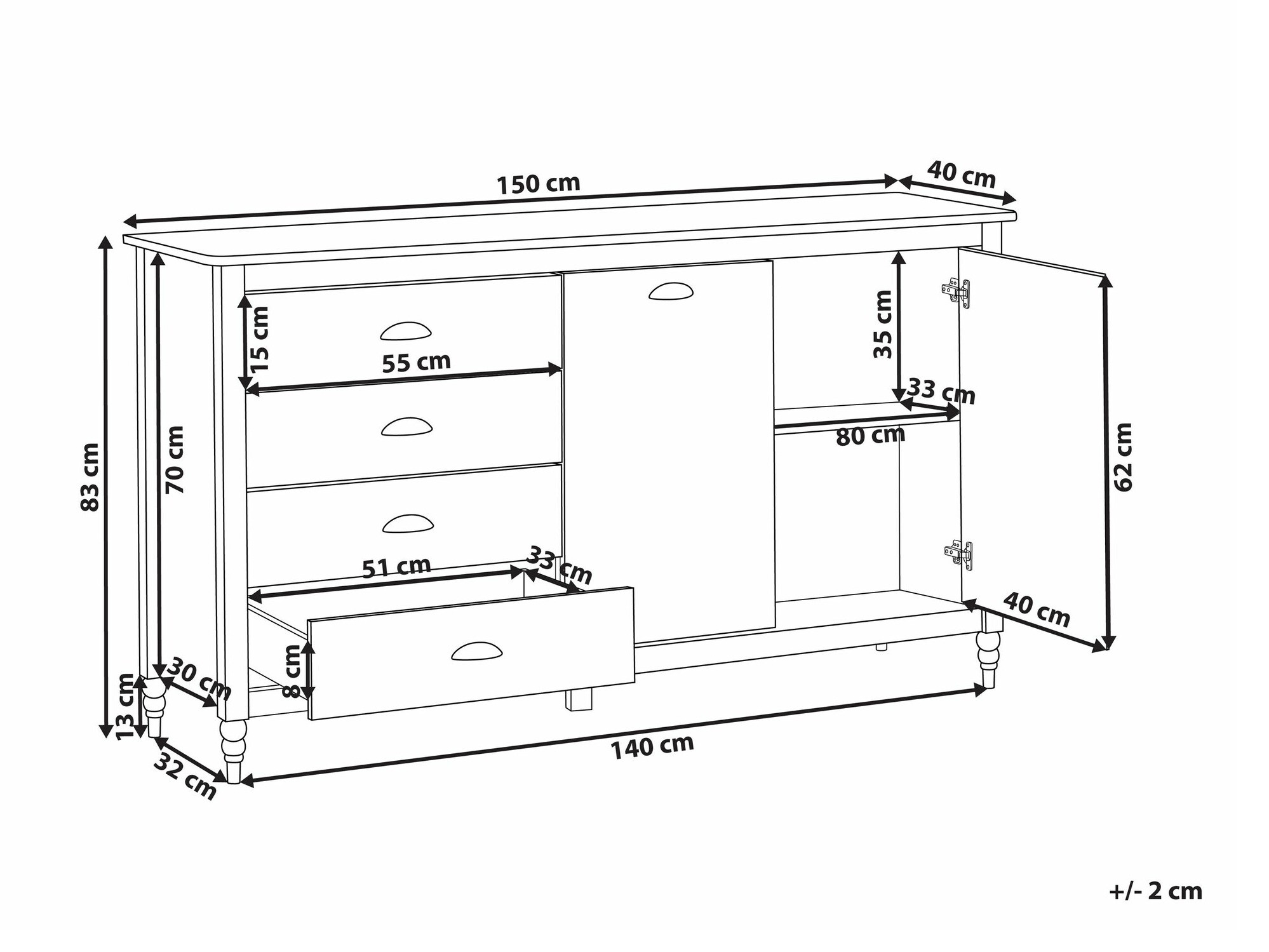 Скрин Berwyn 2645 (Черен)