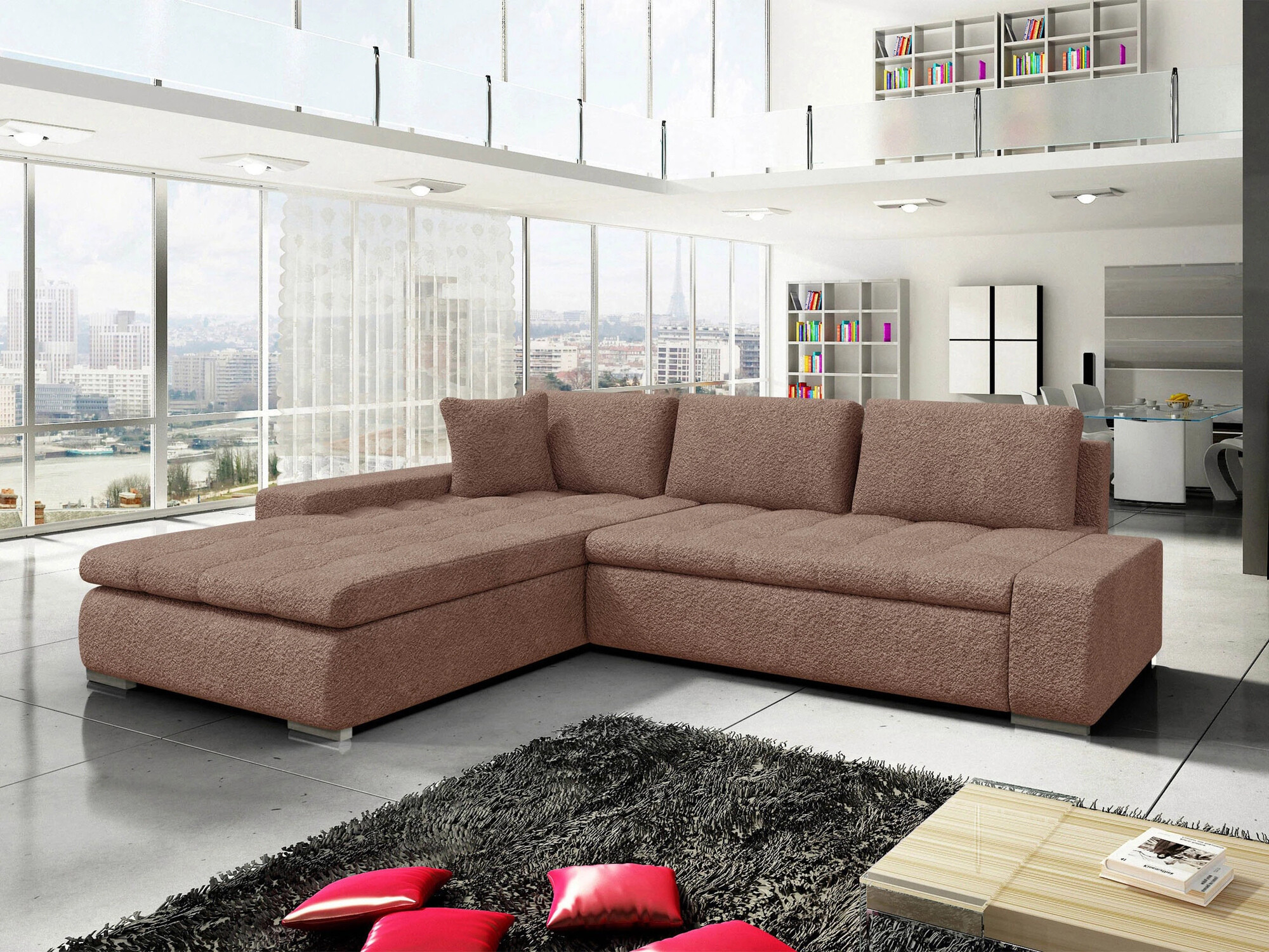 Ъглов диван Comfivo Nitor II (Coral 45)