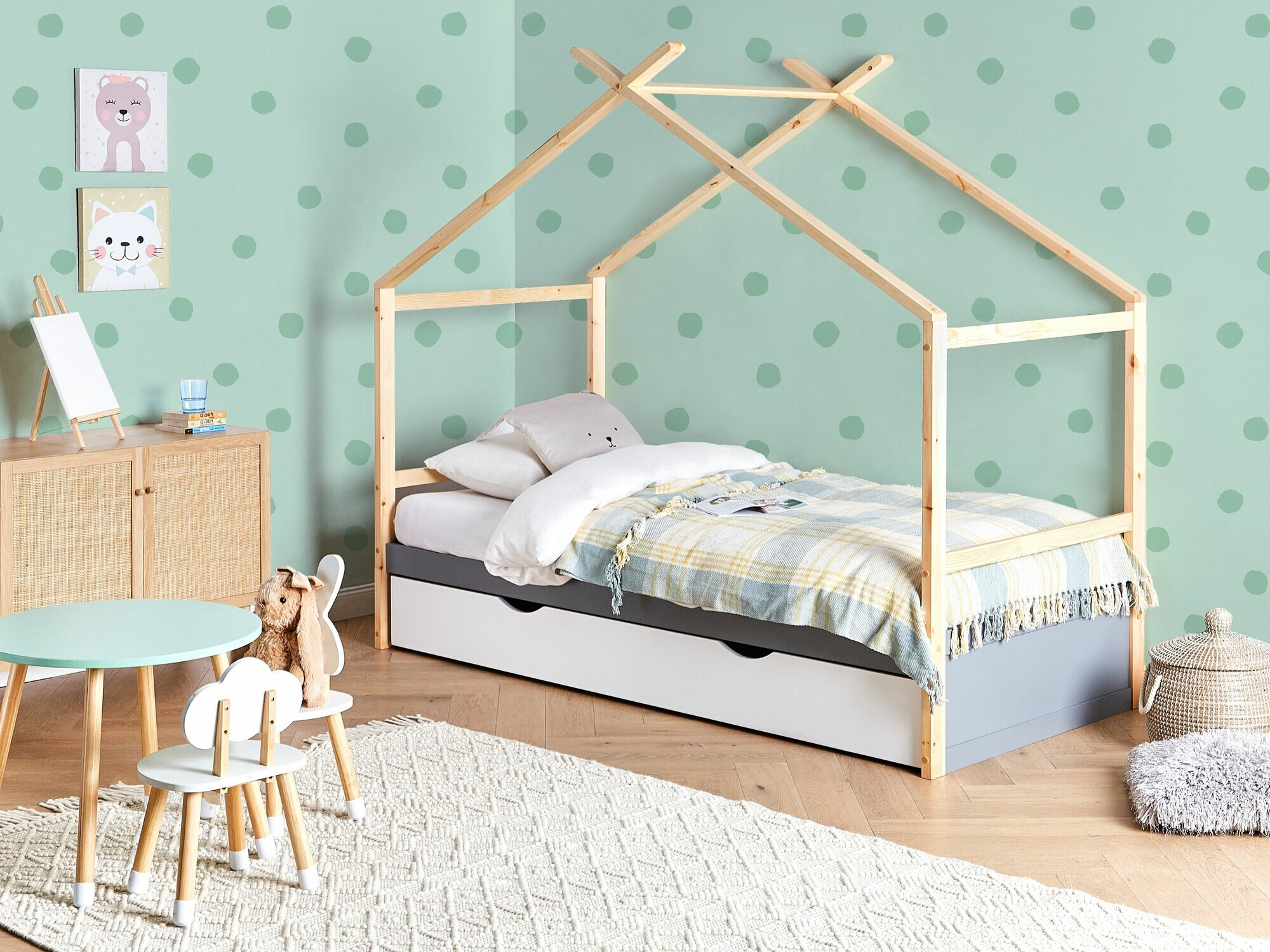 Легло Berwyn 2652 (Сив + Ярък дърво)