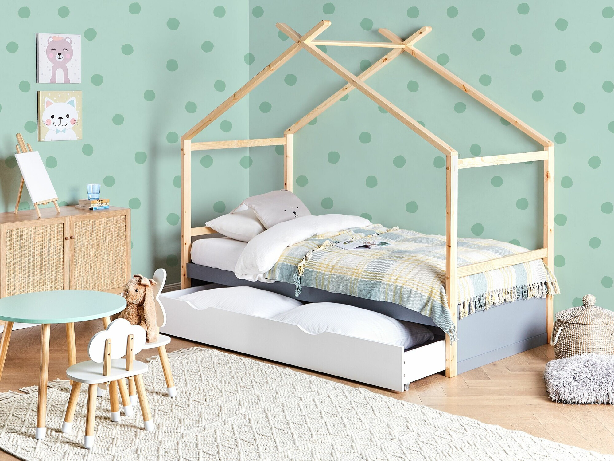 Легло Berwyn 2652 (Сив + Ярък дърво)