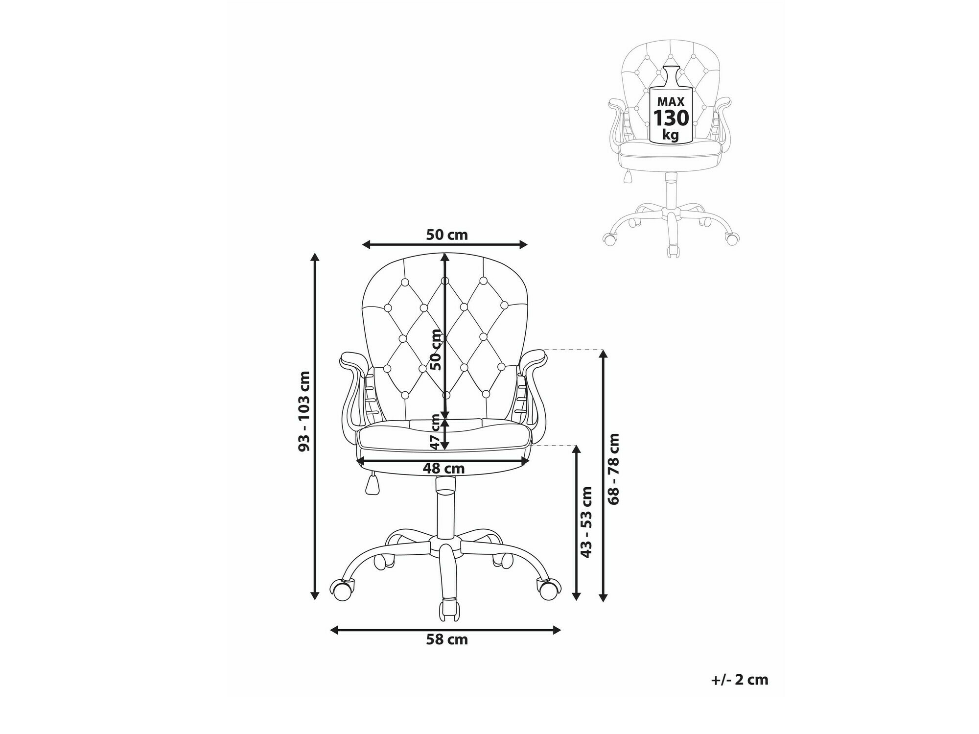 Офис стол Berwyn 336 (Роза)