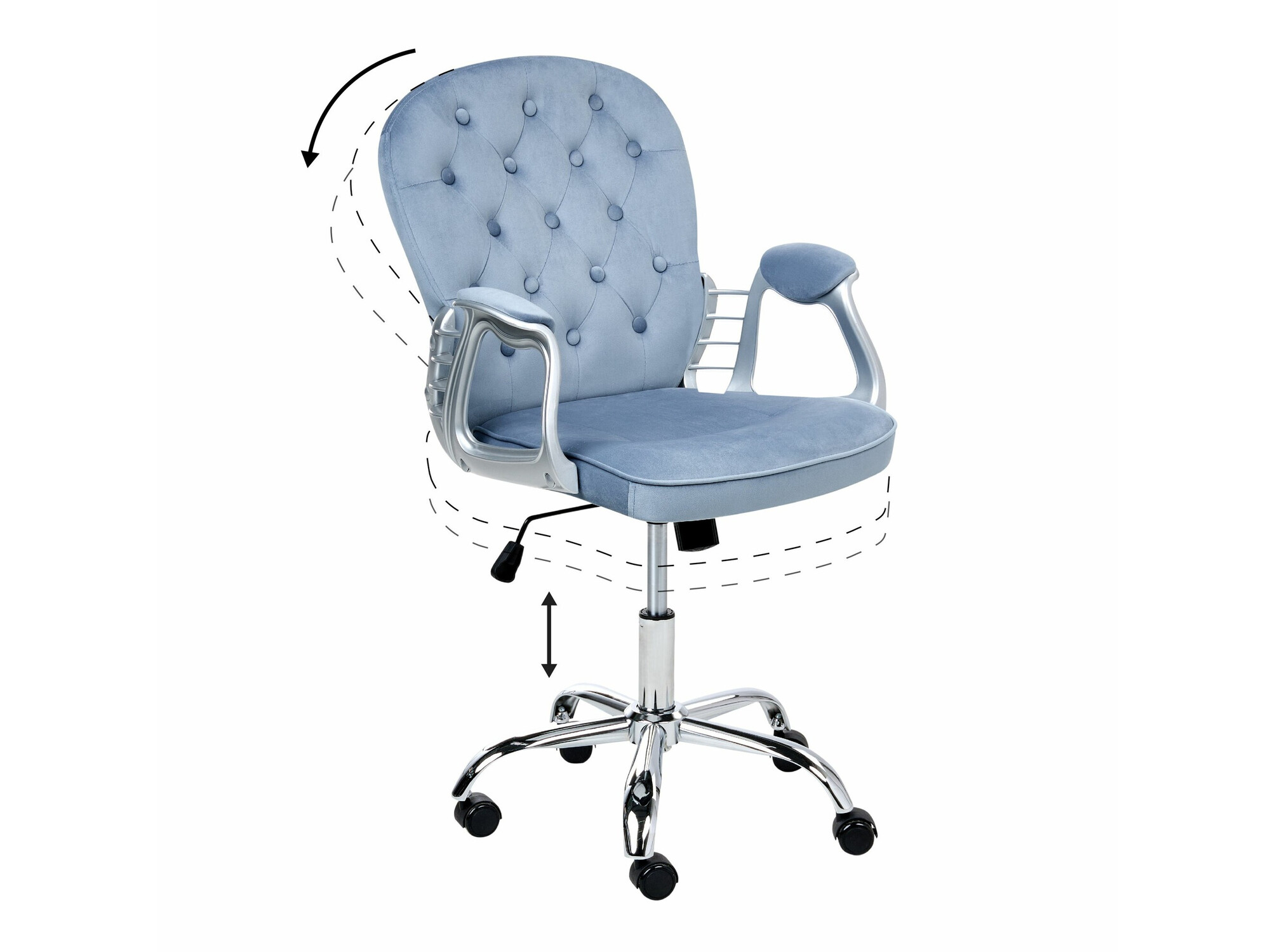 Офис стол Berwyn 336 (Светлосиньо)