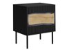 Комплект нощни шкафчета Monevare 104 (Черен + Дъб уотан)