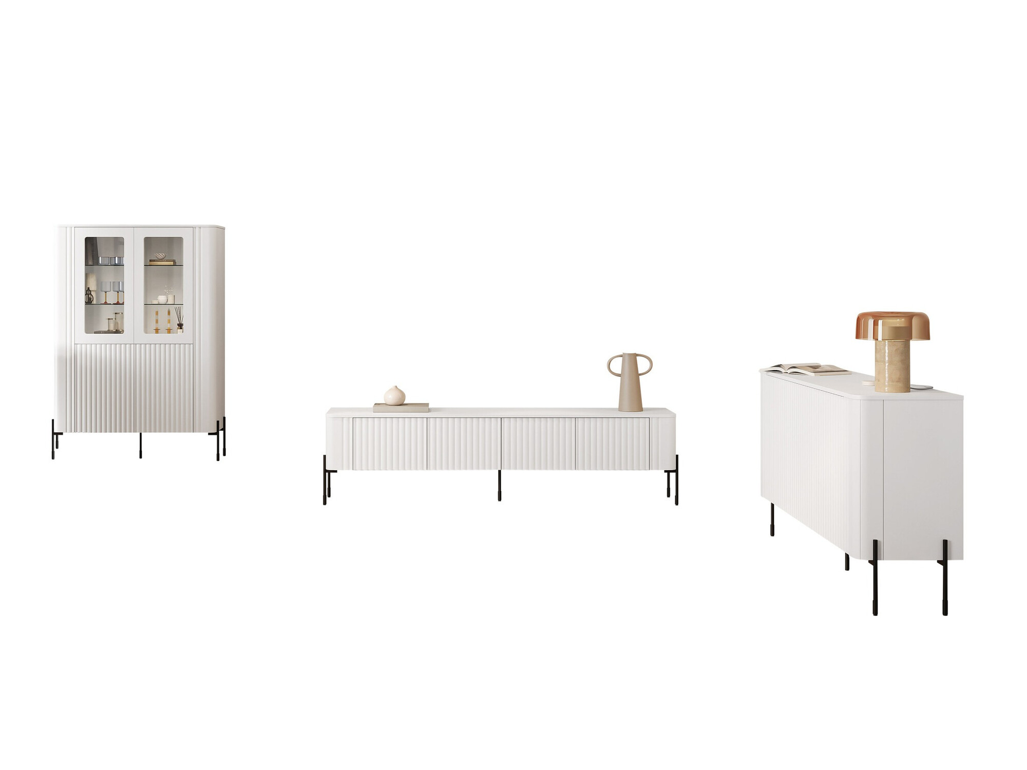 Комплект за хол Nobilitas (Бял)