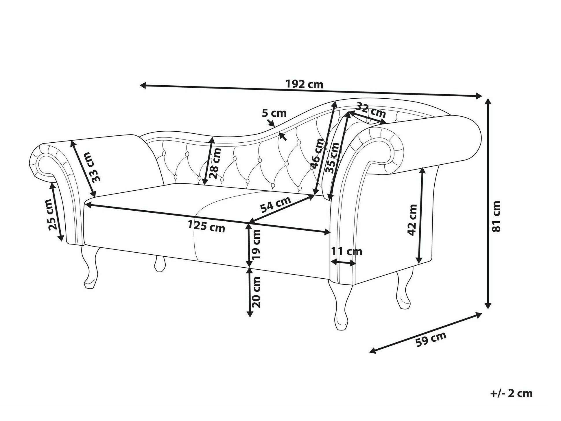 Кушетка Berwyn 1694 (Taupe)