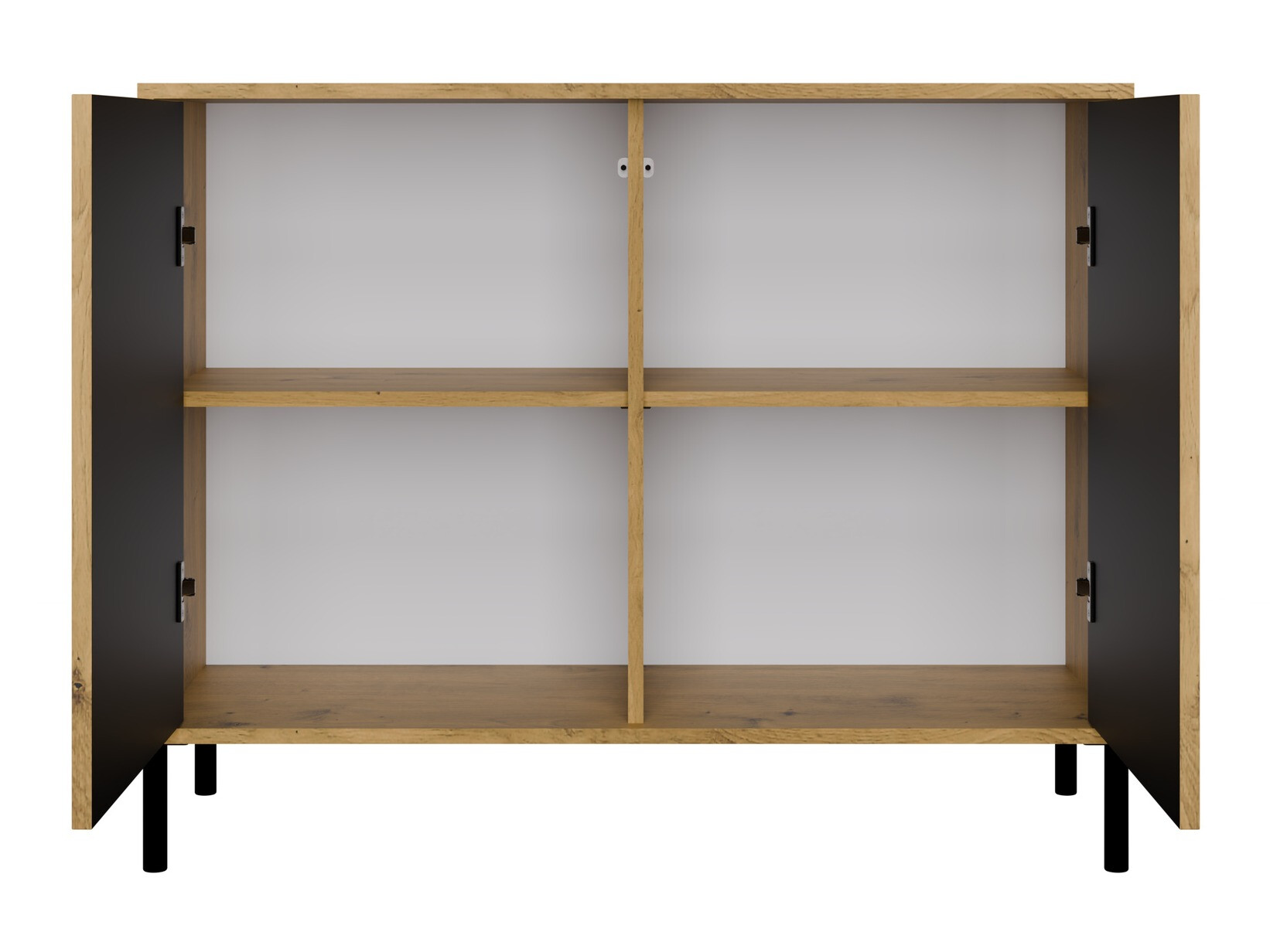 Шкаф Orlsone 108 (Черен + Artisan дъб)