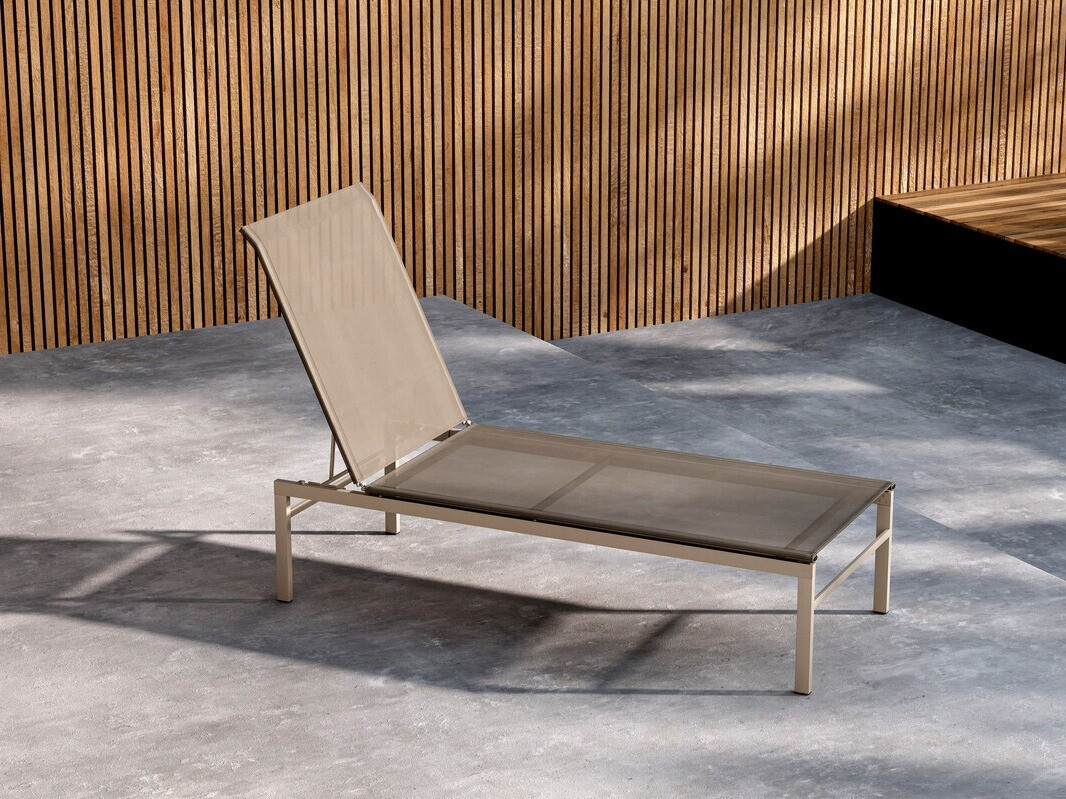 Градински шезлонг Dallas 4834 (Бежов + Светлокафяво)