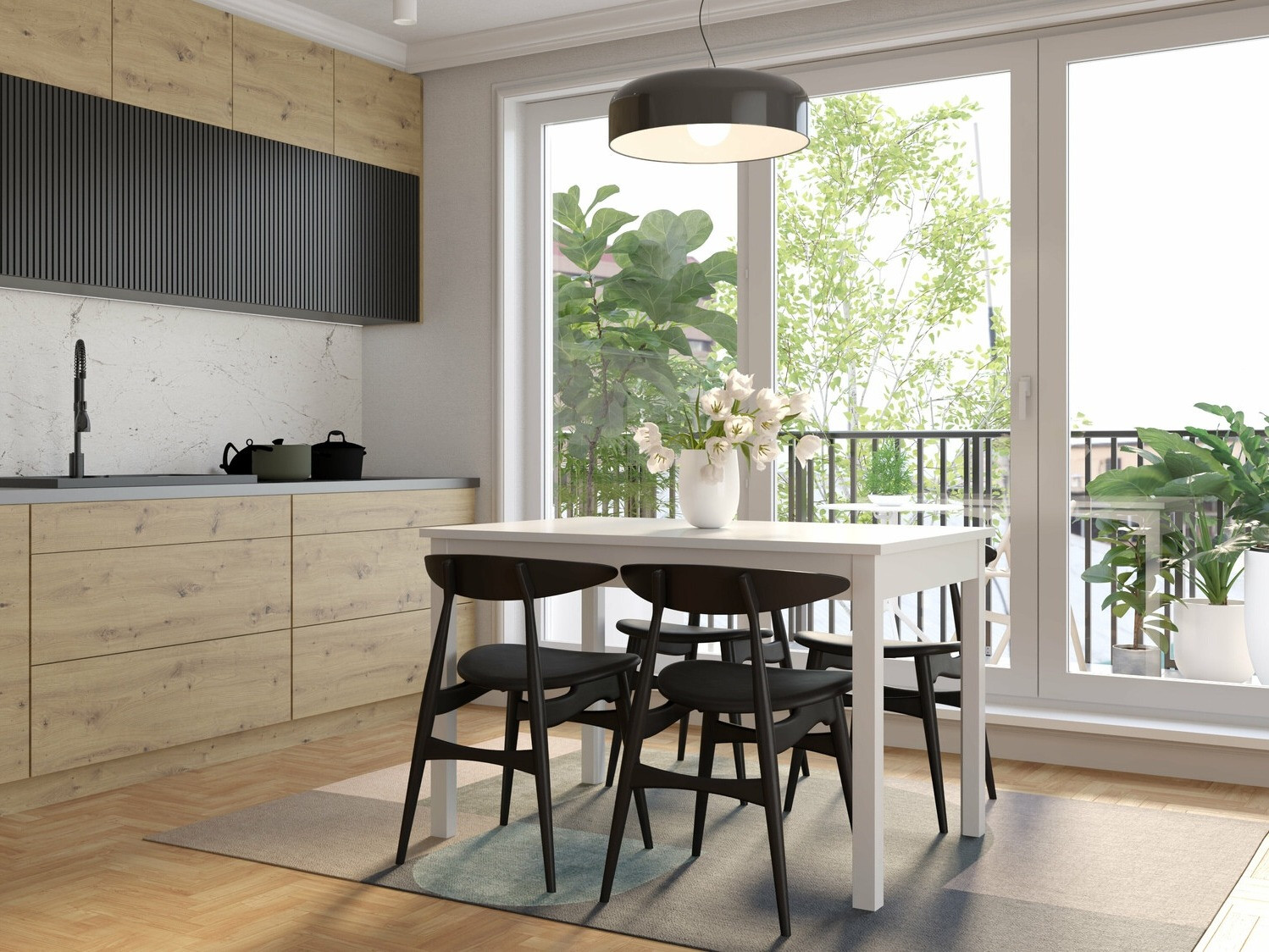 Маса Bristol 220 (Бял)