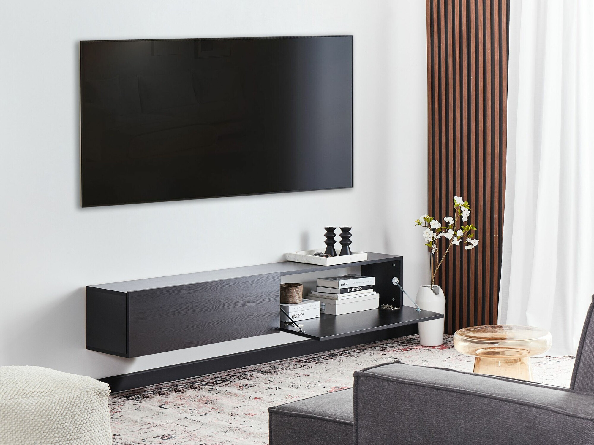 ТВ шкаф Berwyn 2664 (Черен)