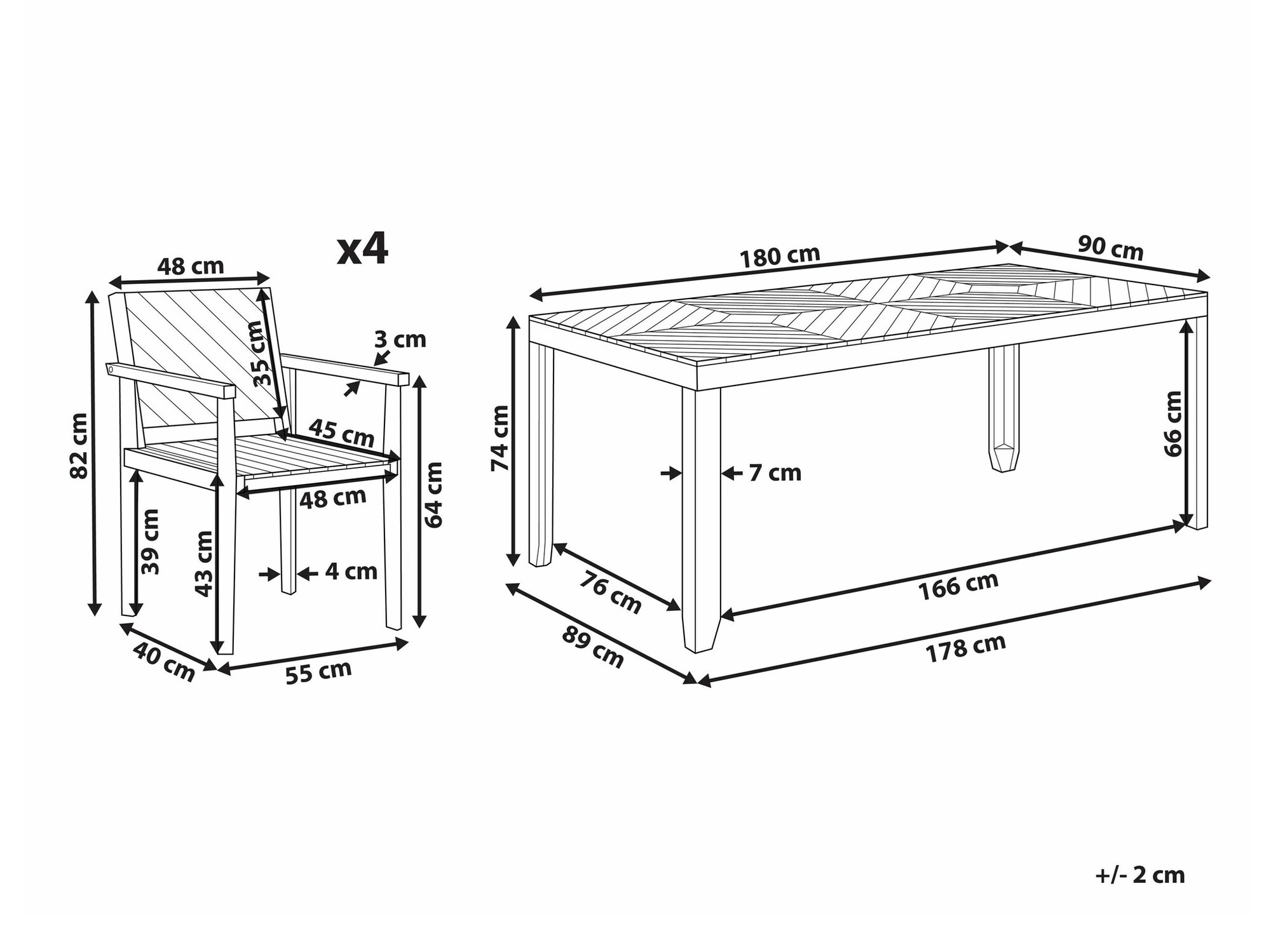 Градински комплект Camenou 108