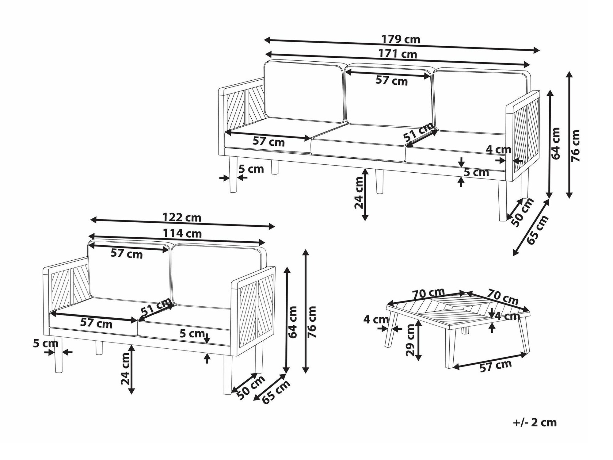 Градински комплект Camenou 111