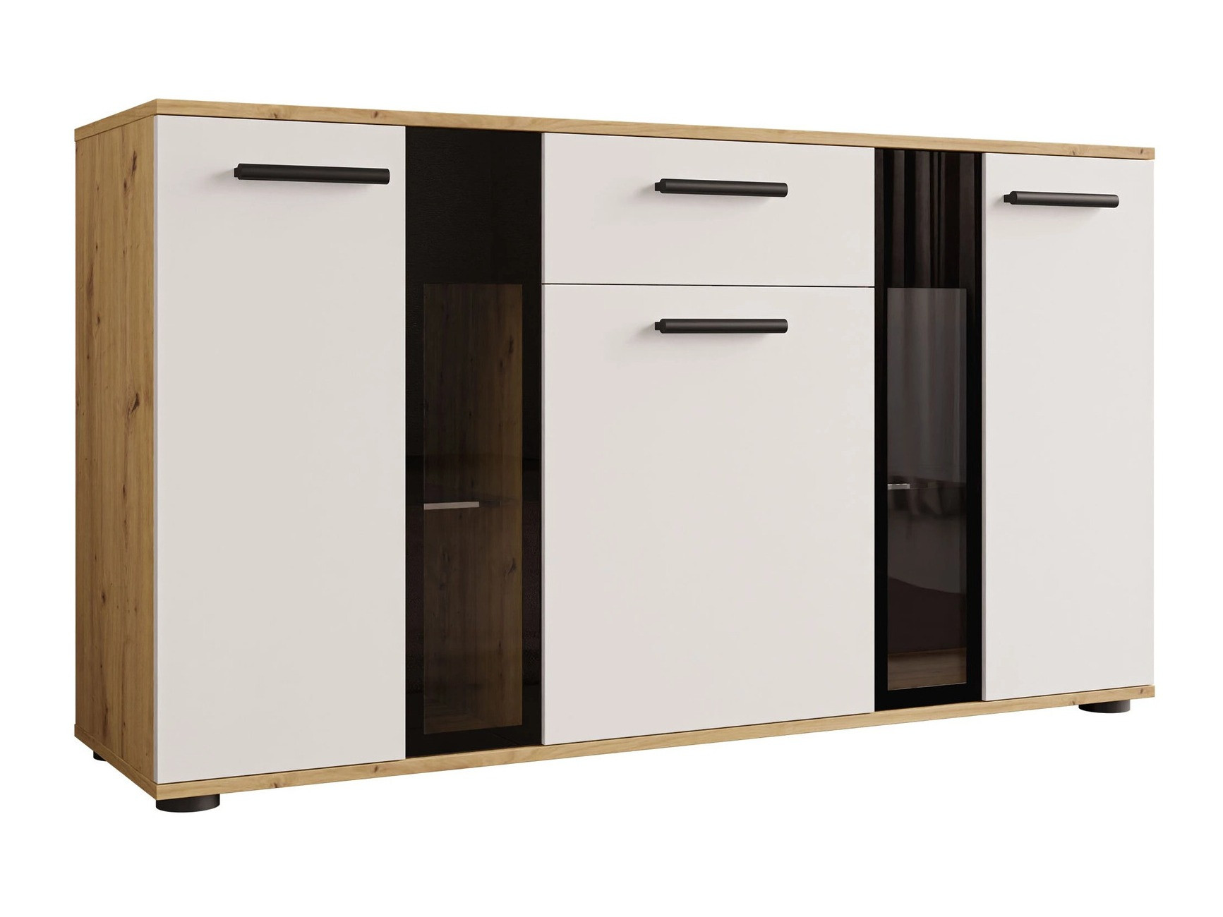 Скрин Genio (Artrisan дъб + Бял)