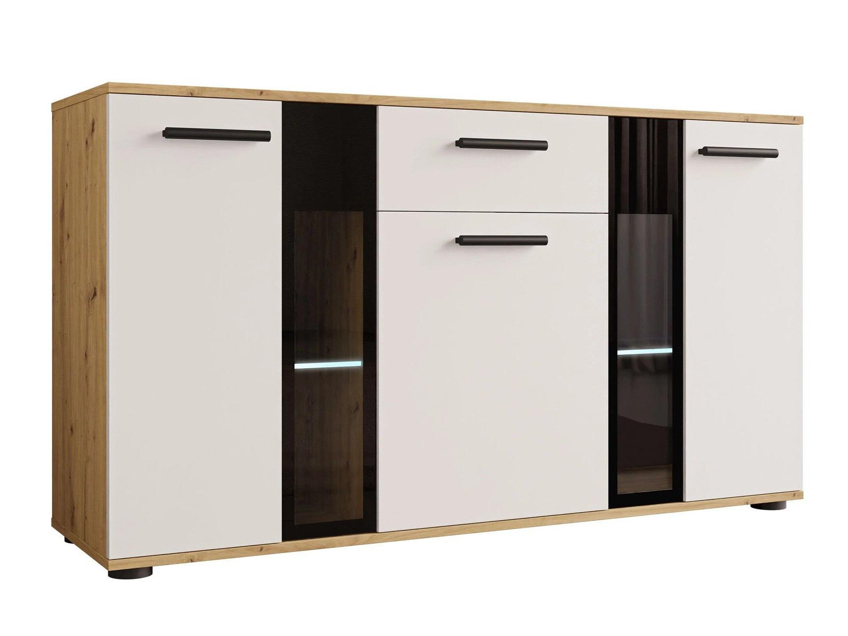 Скрин Genio (Artrisan дъб + Бял)