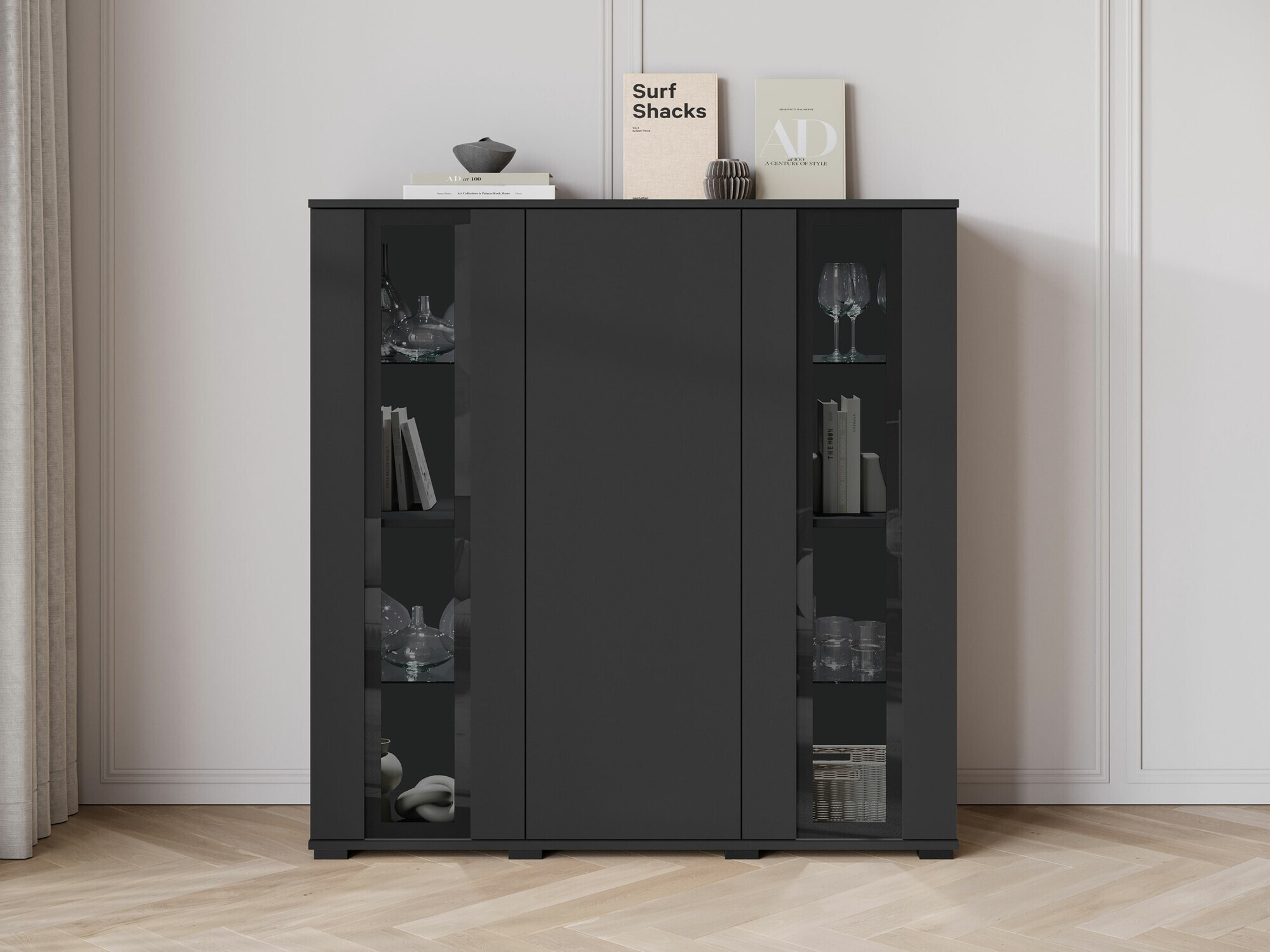 Шкаф Torcame 100 (Черен)