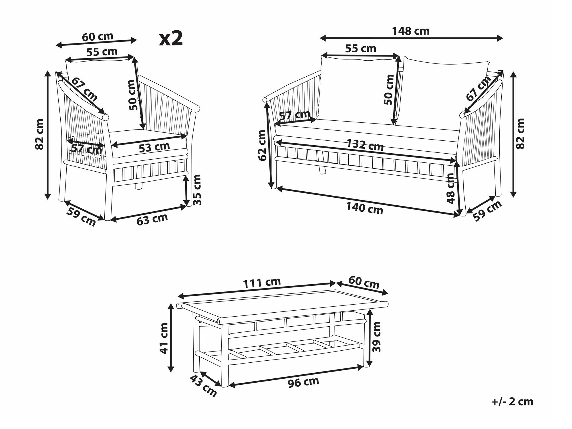 Градински комплект Berwyn 2686