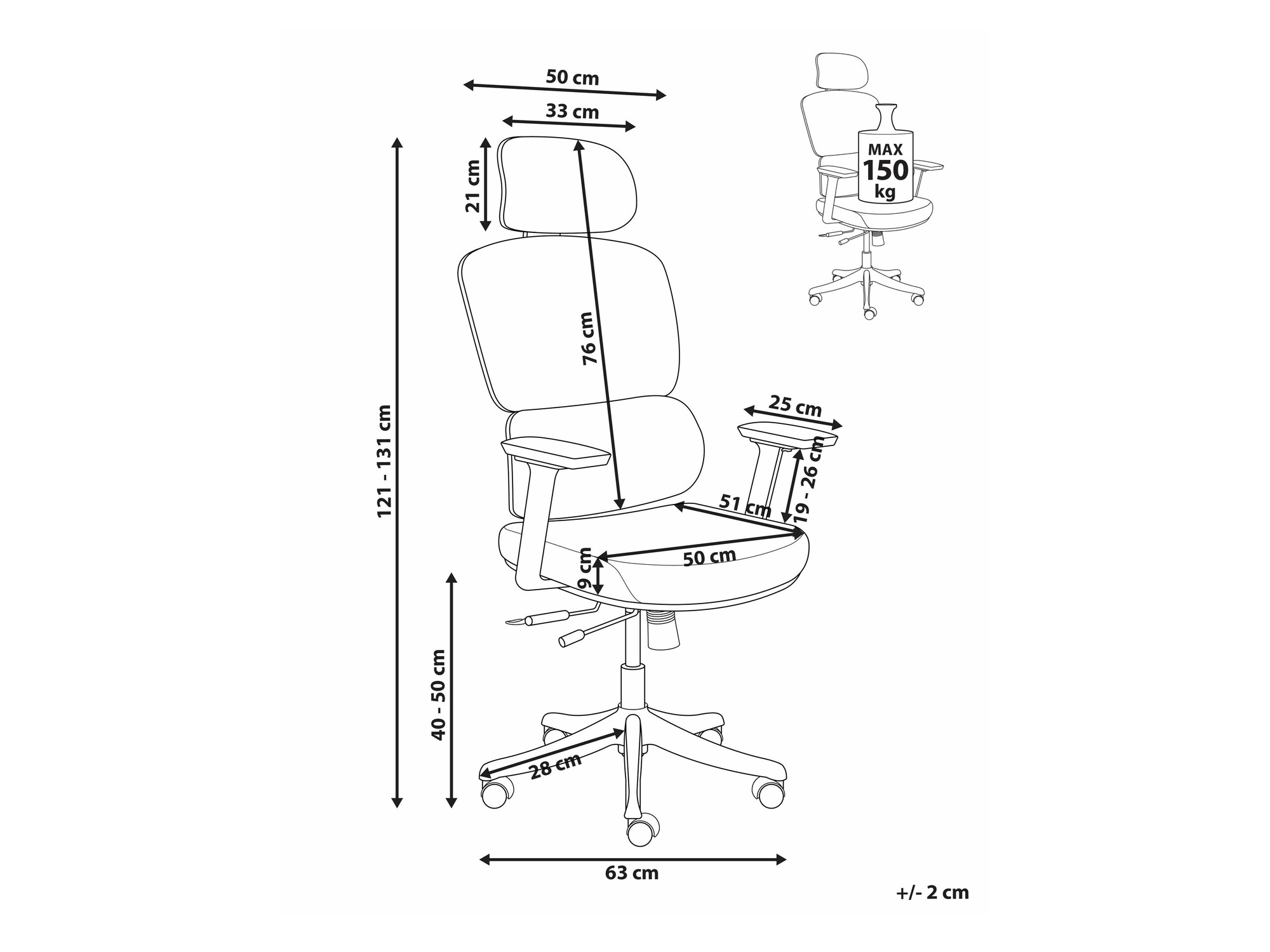 Офис стол Berwyn 2694