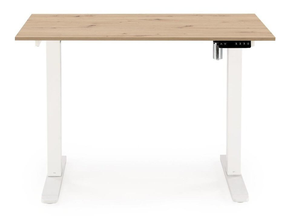 Офис бюро с регулируема височина Houston 1704 (Artisan дъб + Бял)