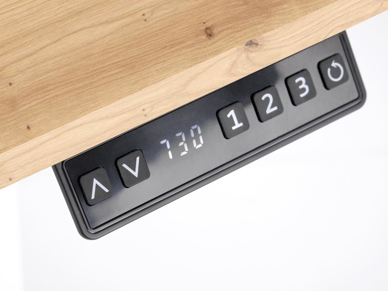 Офис бюро с регулируема височина Houston 1704 (Artisan дъб + Бял)