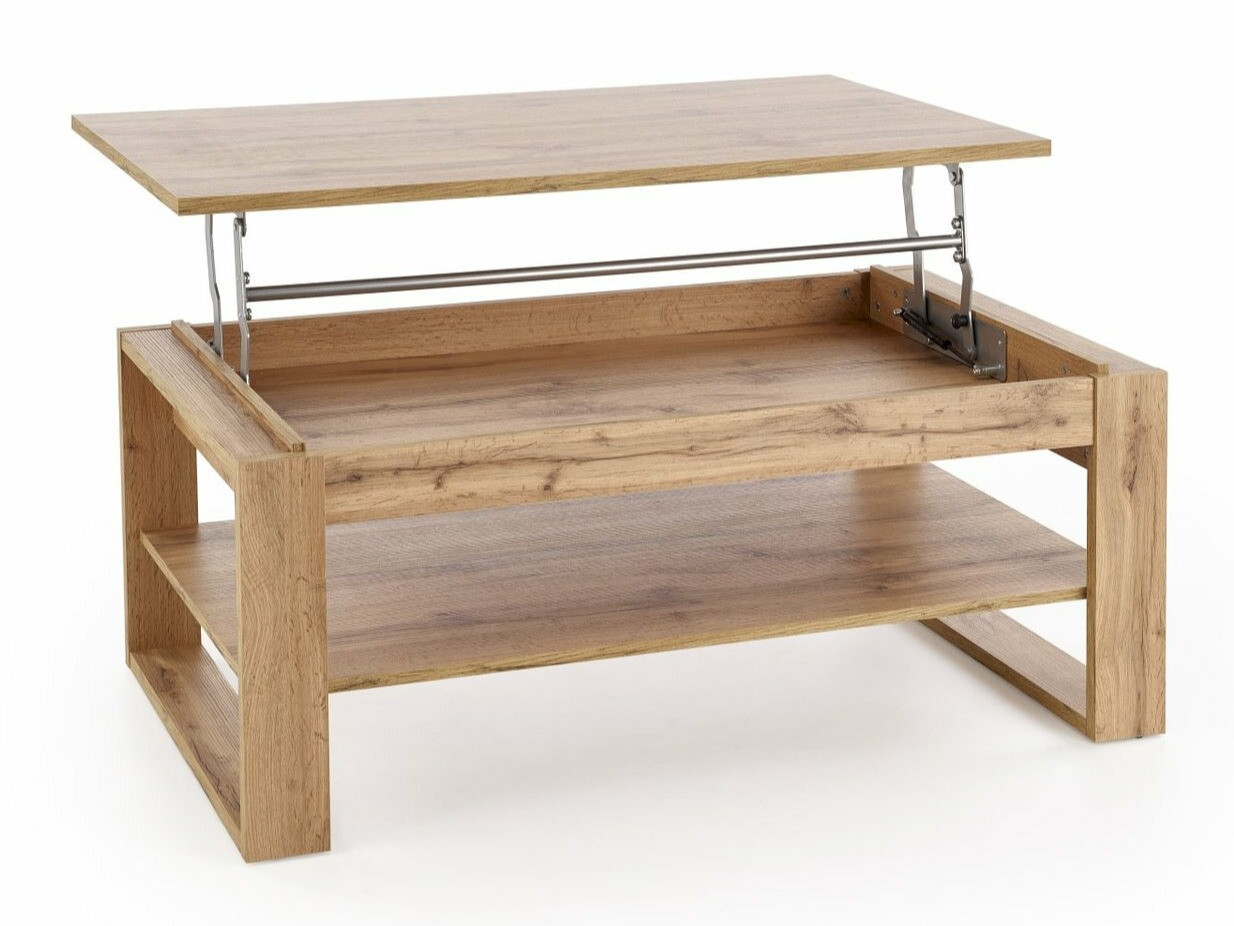 Трансформираща се масичка за кафе Houston 1959 (Artisan дъб + Черен)