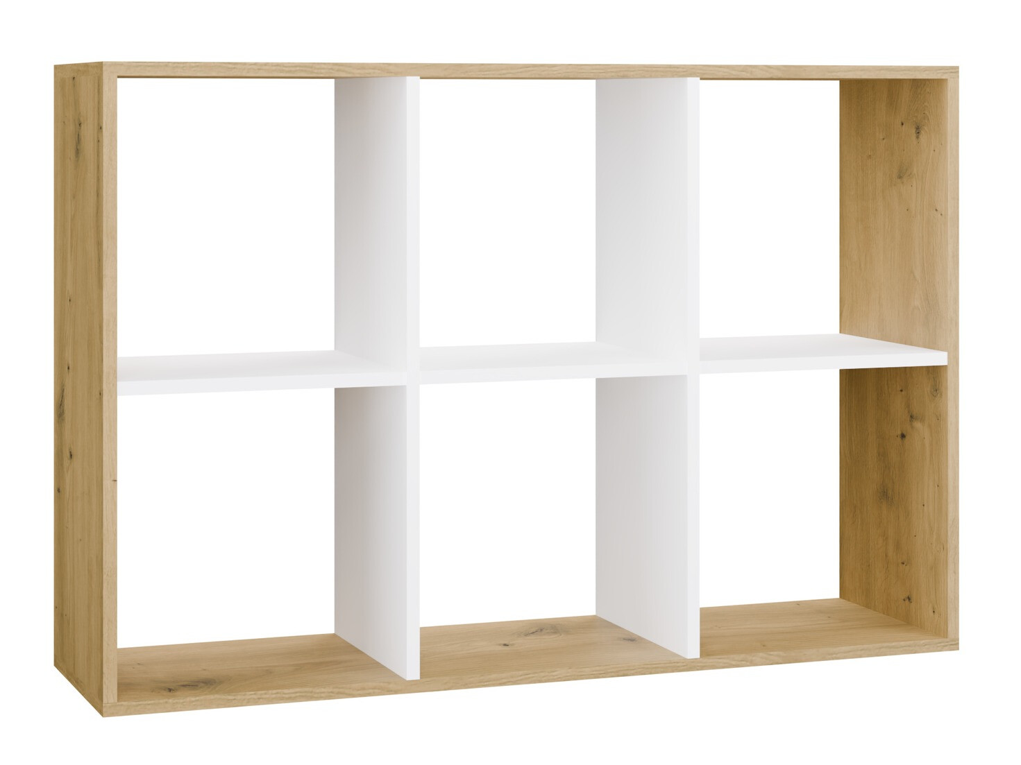 Етажерка Mandeville 287 (Бял + Artisan дъб)